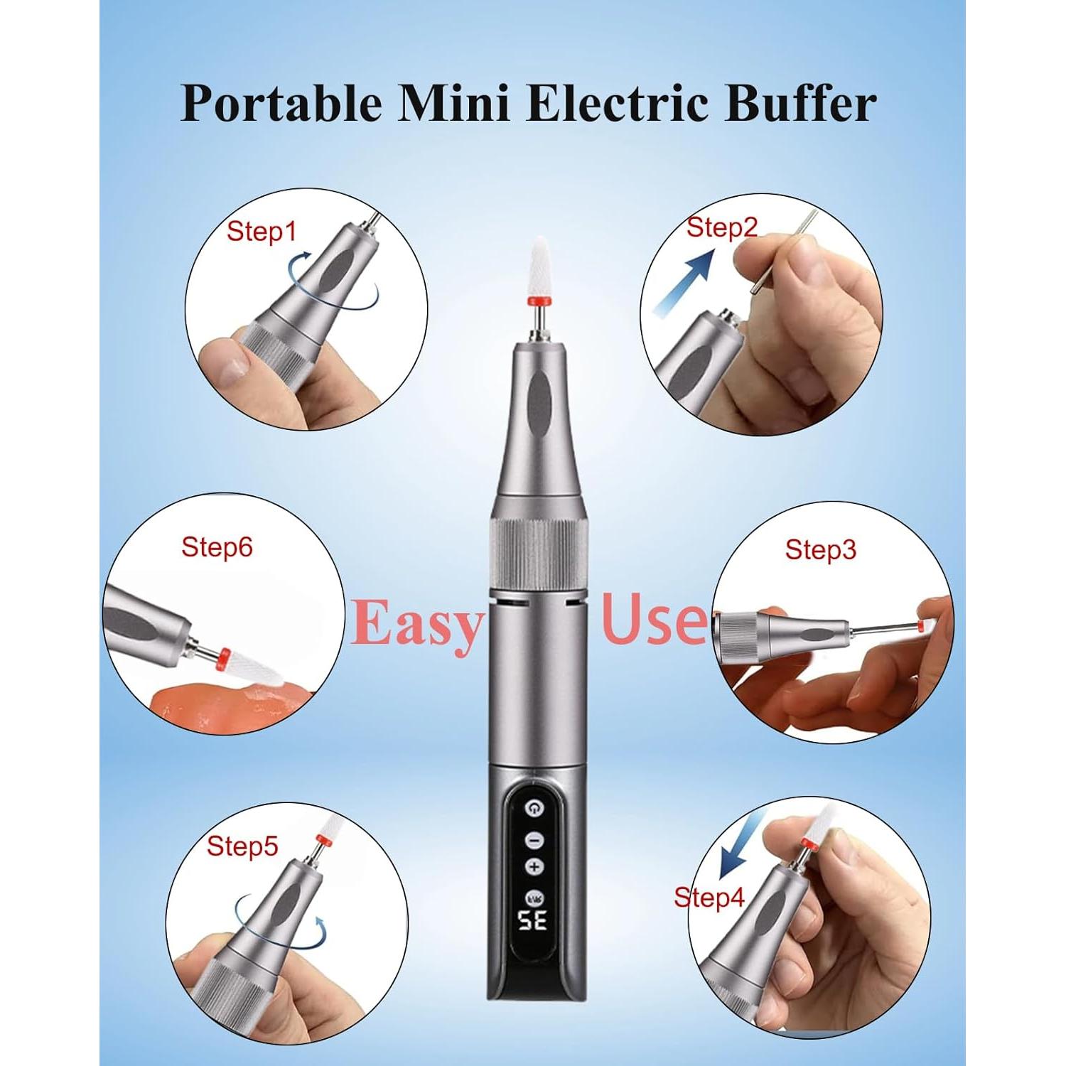 Pulidor Mini Inalámbrico JOIRACK USB 35000 RPM con 11 Accesorios