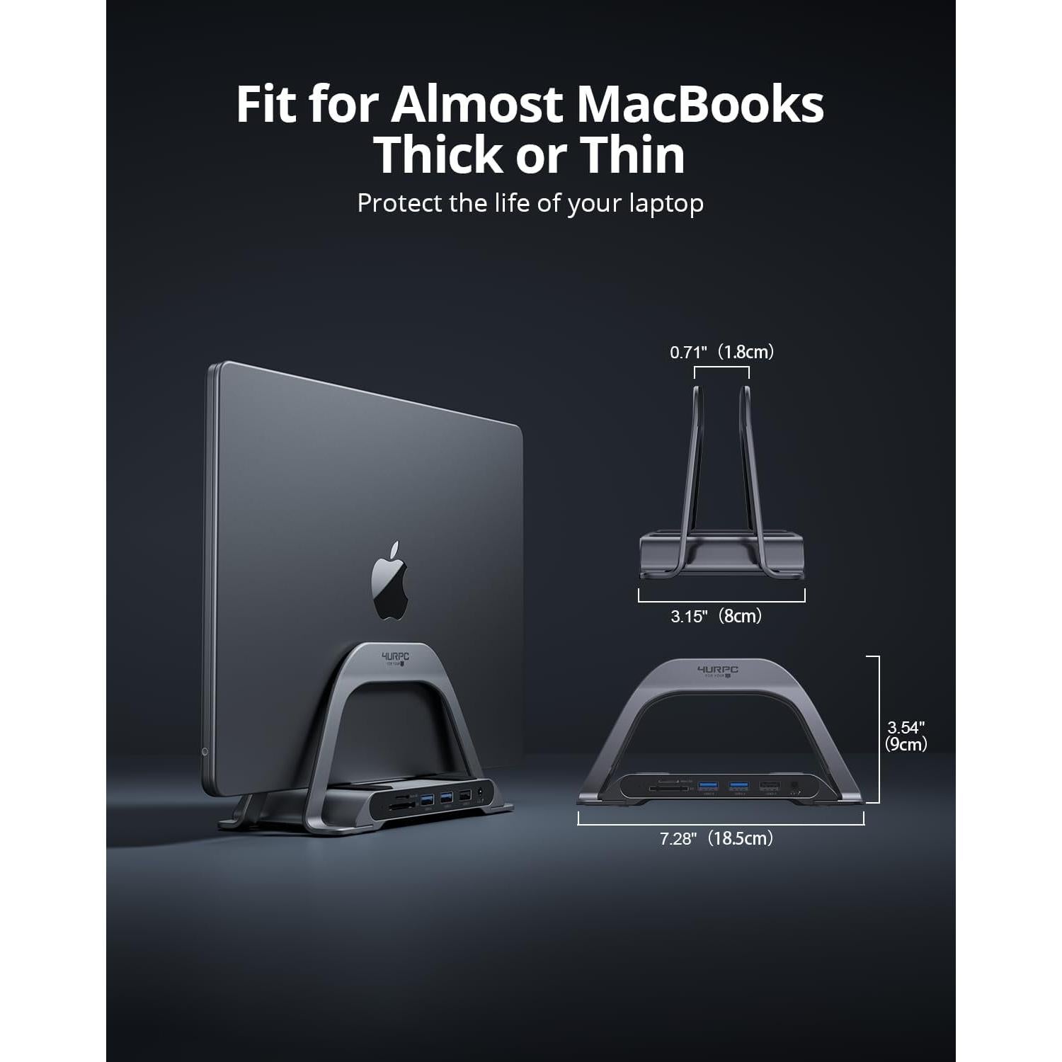 Estación de Acoplamiento USB C 4URPC Doble Monitor 4K 100W