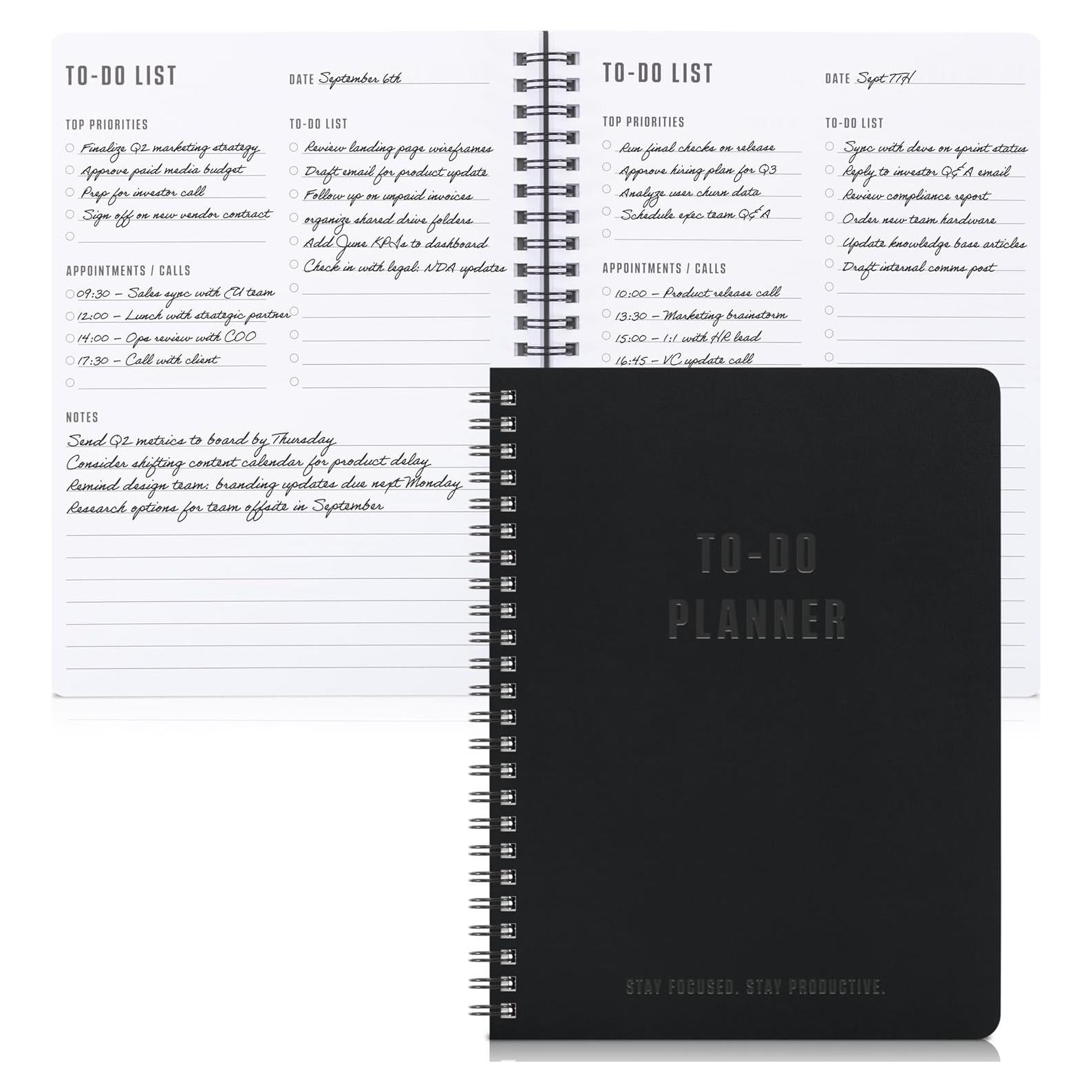 Cuaderno Planificador Diario ZICOTO 120 Páginas Antracita