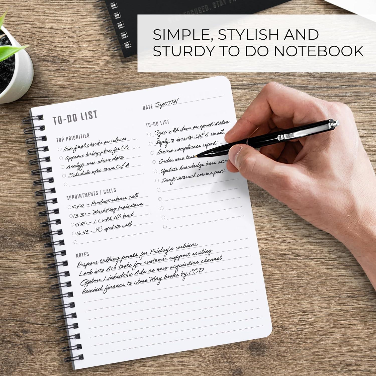 Cuaderno Planificador Diario ZICOTO 120 Páginas Antracita