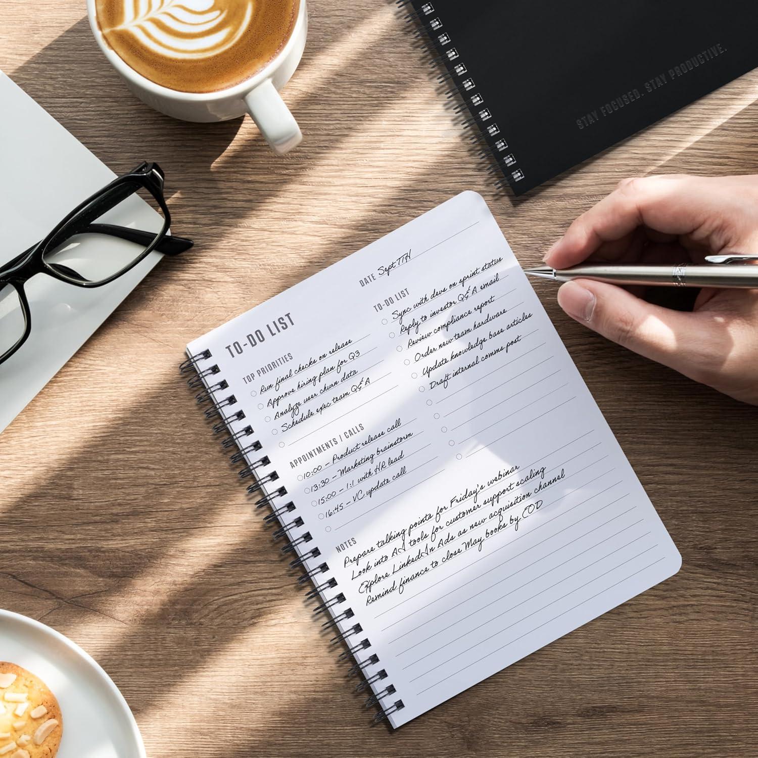 Cuaderno Planificador Diario ZICOTO 120 Páginas Antracita