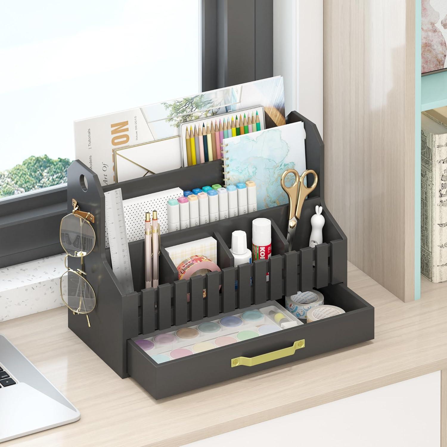 Organizador de Correo de Bambú Wisuce Essentials Negro 1 Cuenta