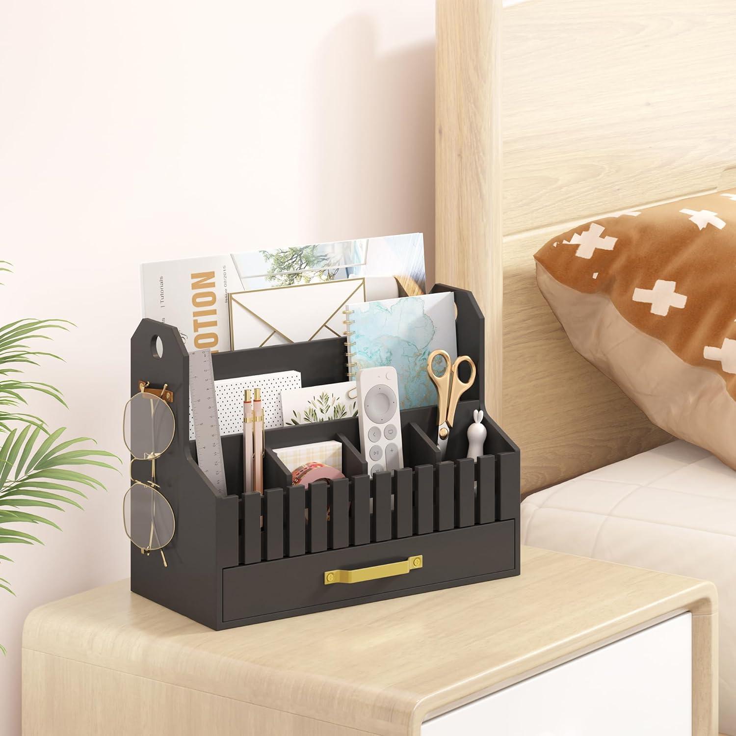 Organizador de Correo de Bambú Wisuce Essentials Negro 1 Cuenta