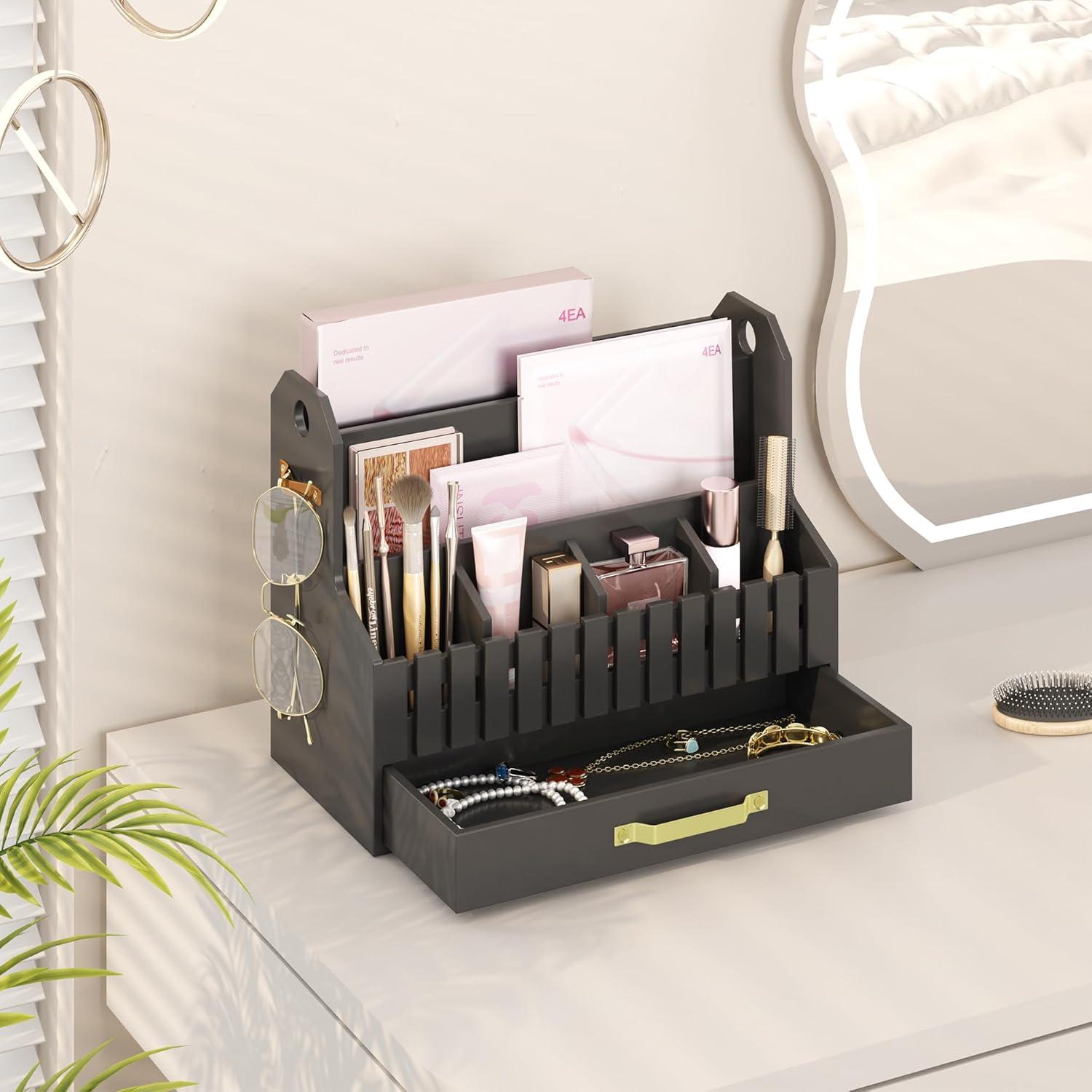 Organizador de Correo de Bambú Wisuce Essentials Negro 1 Cuenta