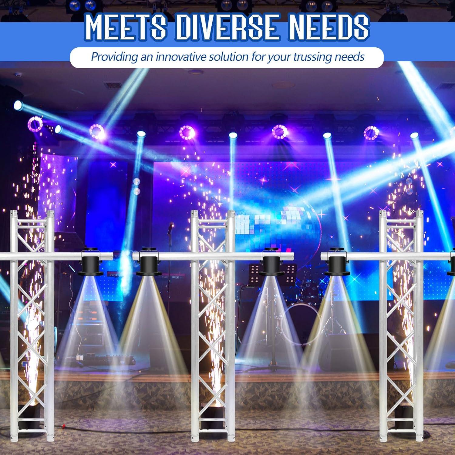 Poste de Montaje de Aluminio 101.6 cm con Doble Abrazadera