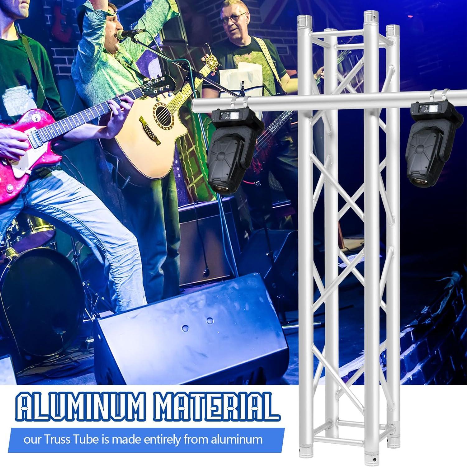 Poste de Montaje de Aluminio 101.6 cm con Doble Abrazadera