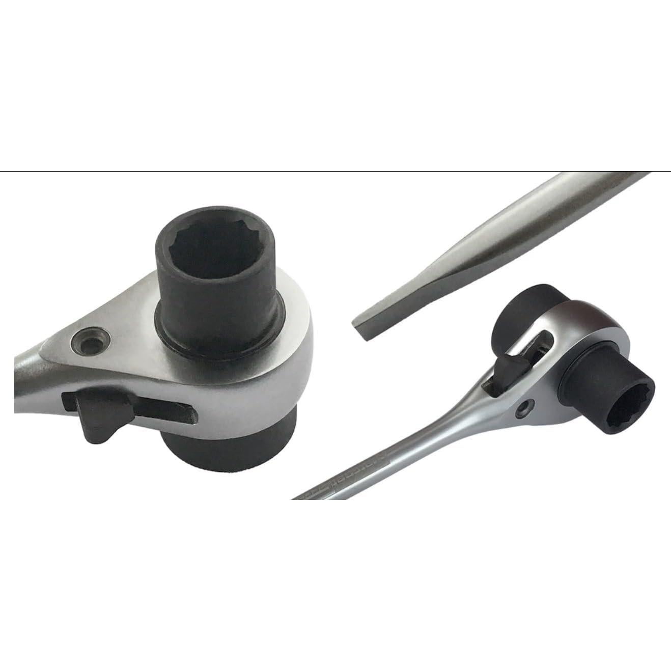 Llave de cadena RatchetScrench 13mm y 19mm para motosierras