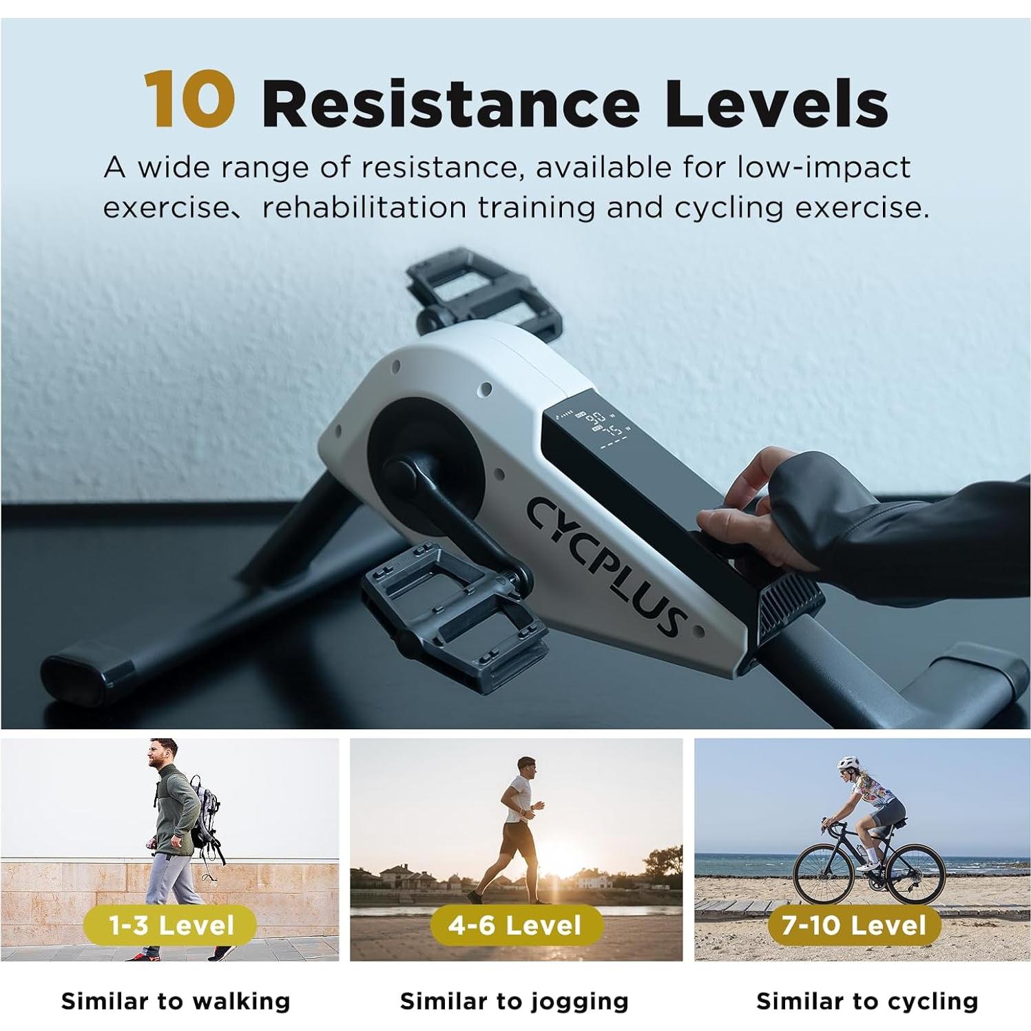 Mini Ejercitador de Pedales CYCPLUS DC1 160W Magnético