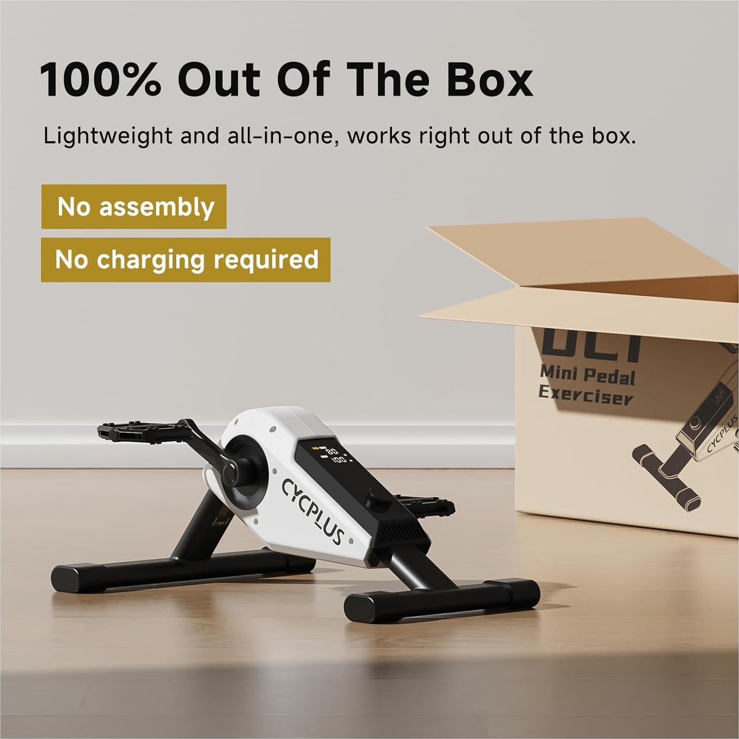 Mini Ejercitador de Pedales CYCPLUS DC1 160W Magnético