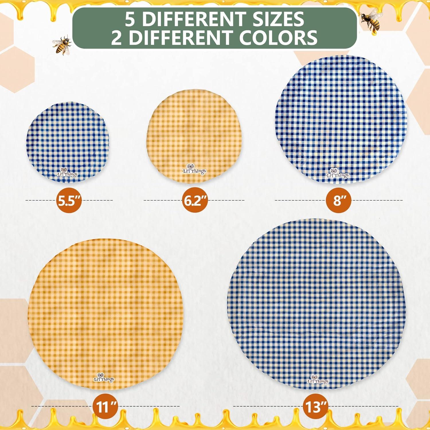 Cubiertas Reutilizables de Cera de Abeja Li'l Things - 5 Tamaños