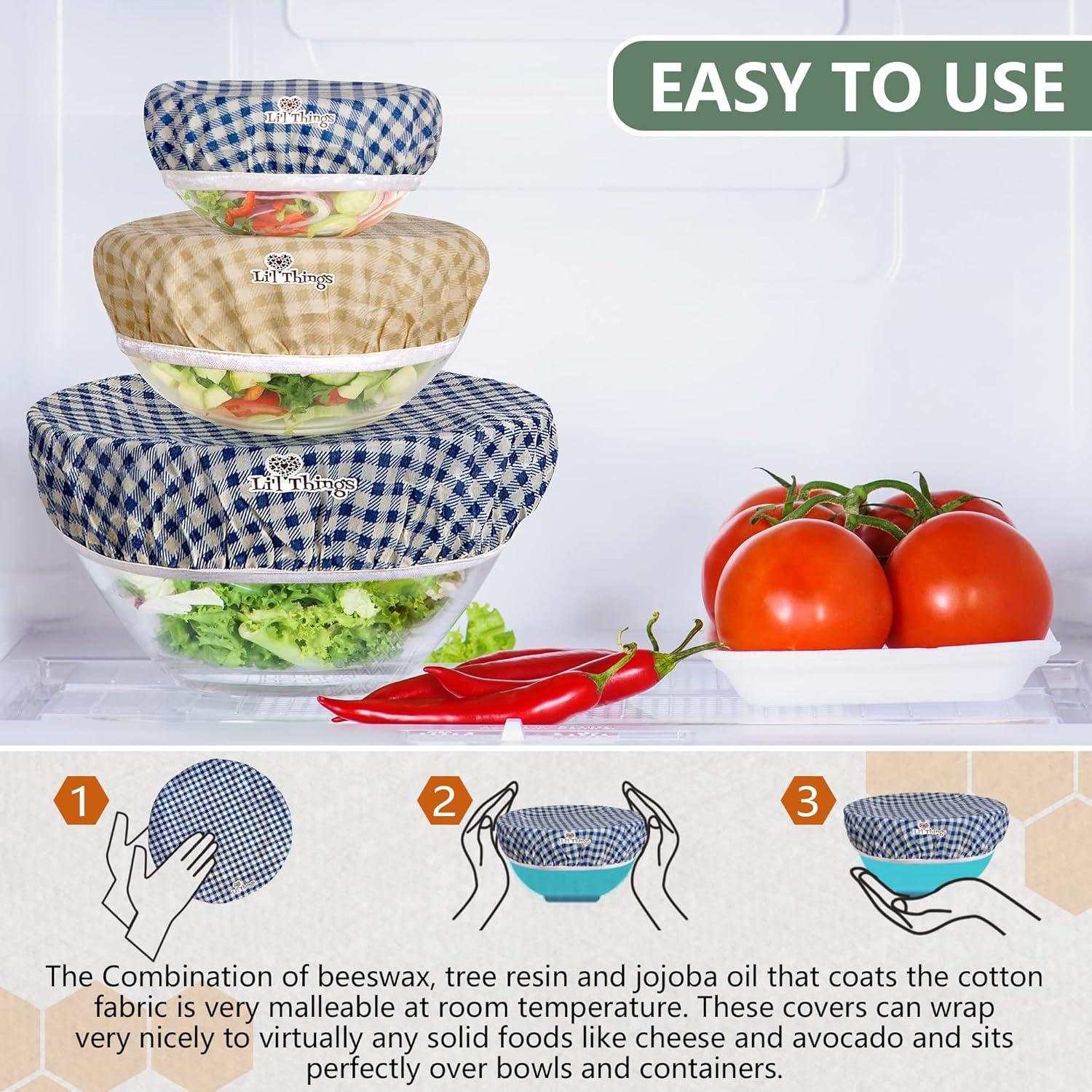 Cubiertas Reutilizables de Cera de Abeja Li'l Things - 5 Tamaños