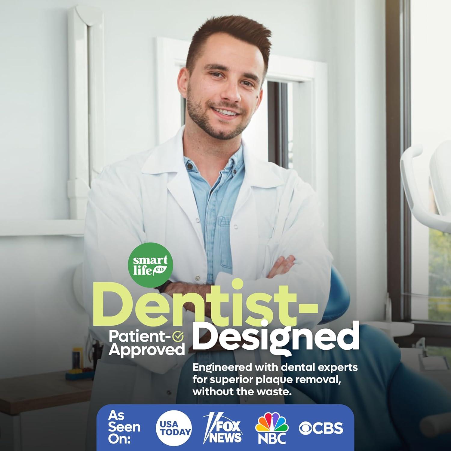 Cepillos de Dientes de Bambú SmartLifeco PRO - 6 Unidades Ecológicos