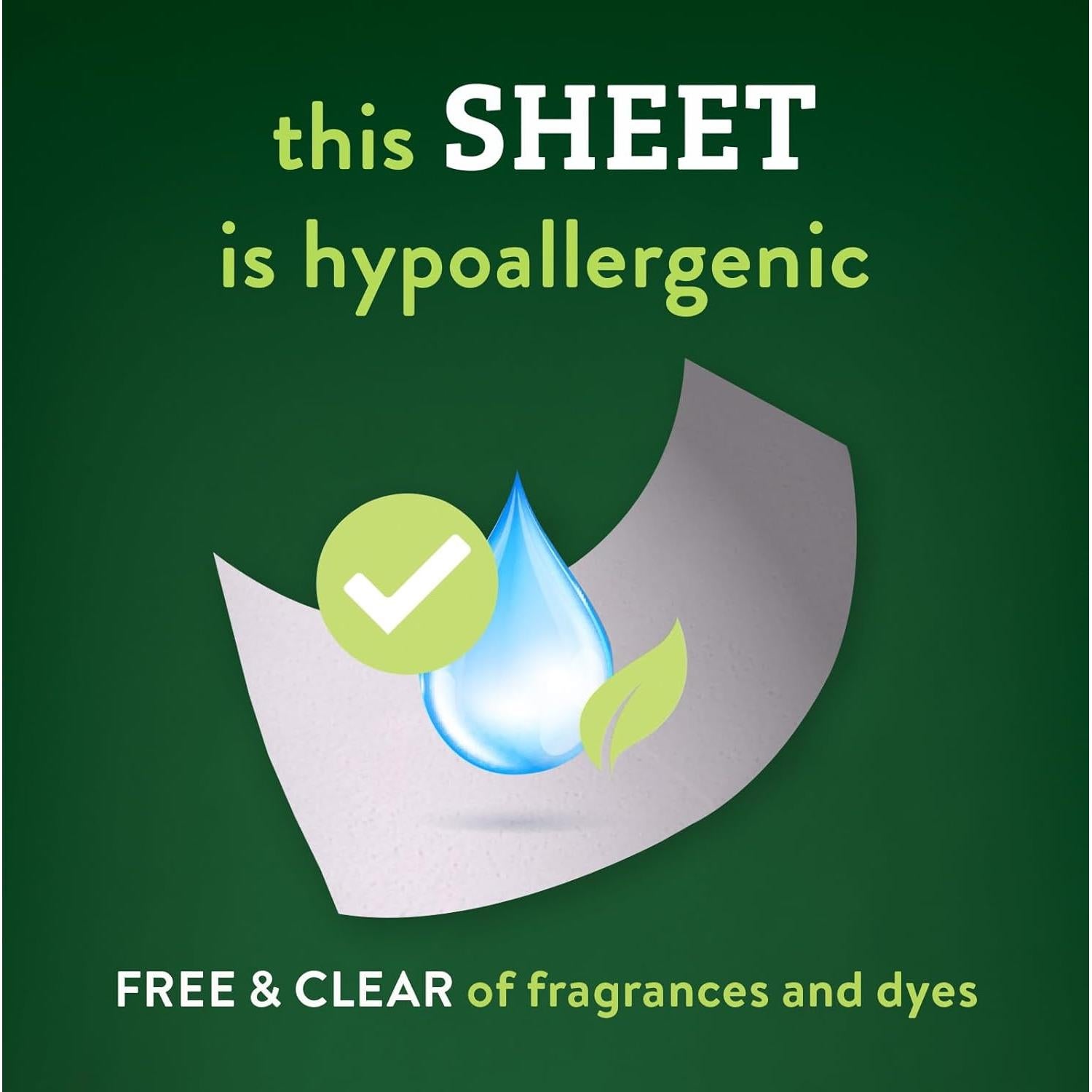 Hojas de detergente Biokleen Free & Clear - 100 cargas, hipoalergénico