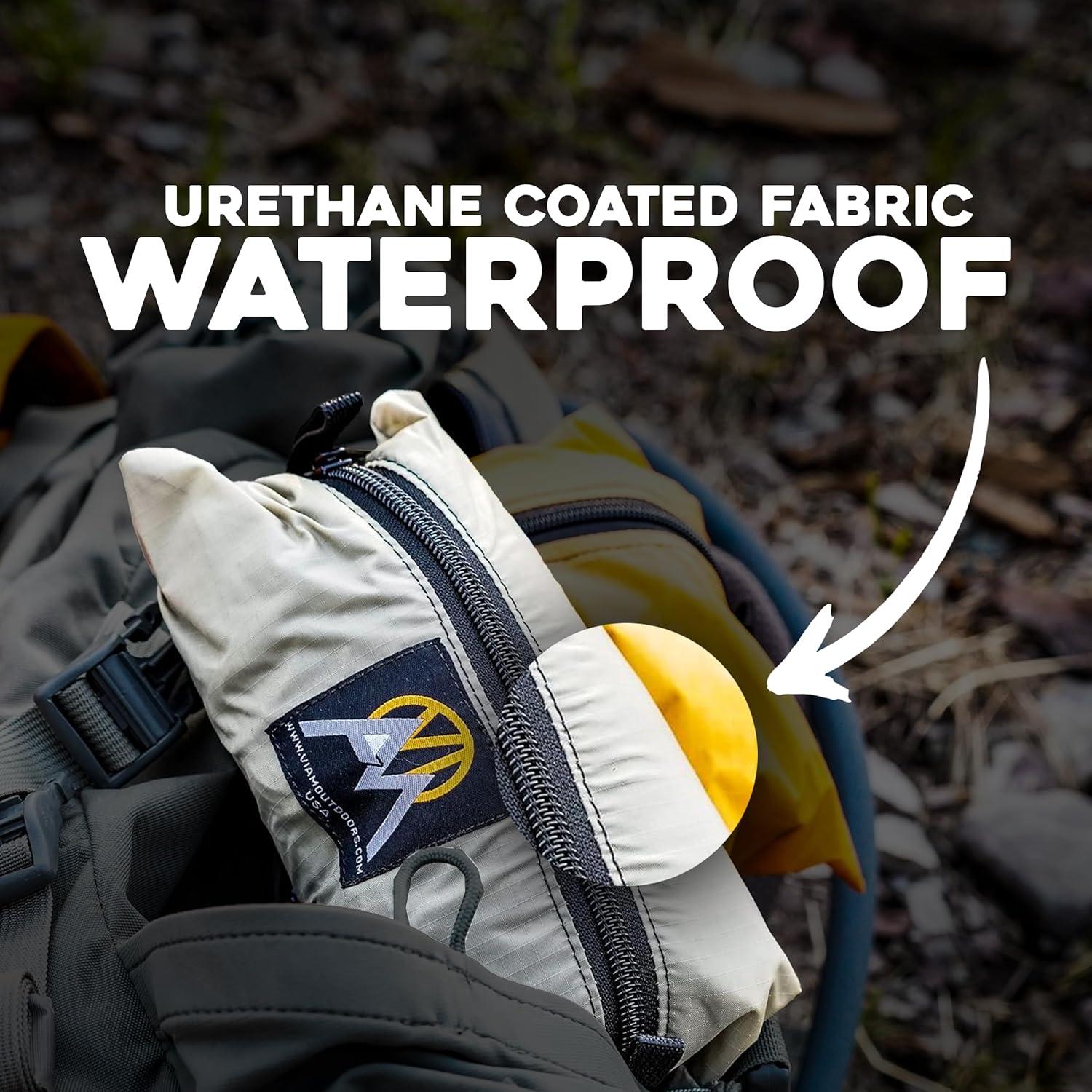 Bolsa de Almacenamiento VIAM Outdoors 5 Piezas Impermeable Marrón