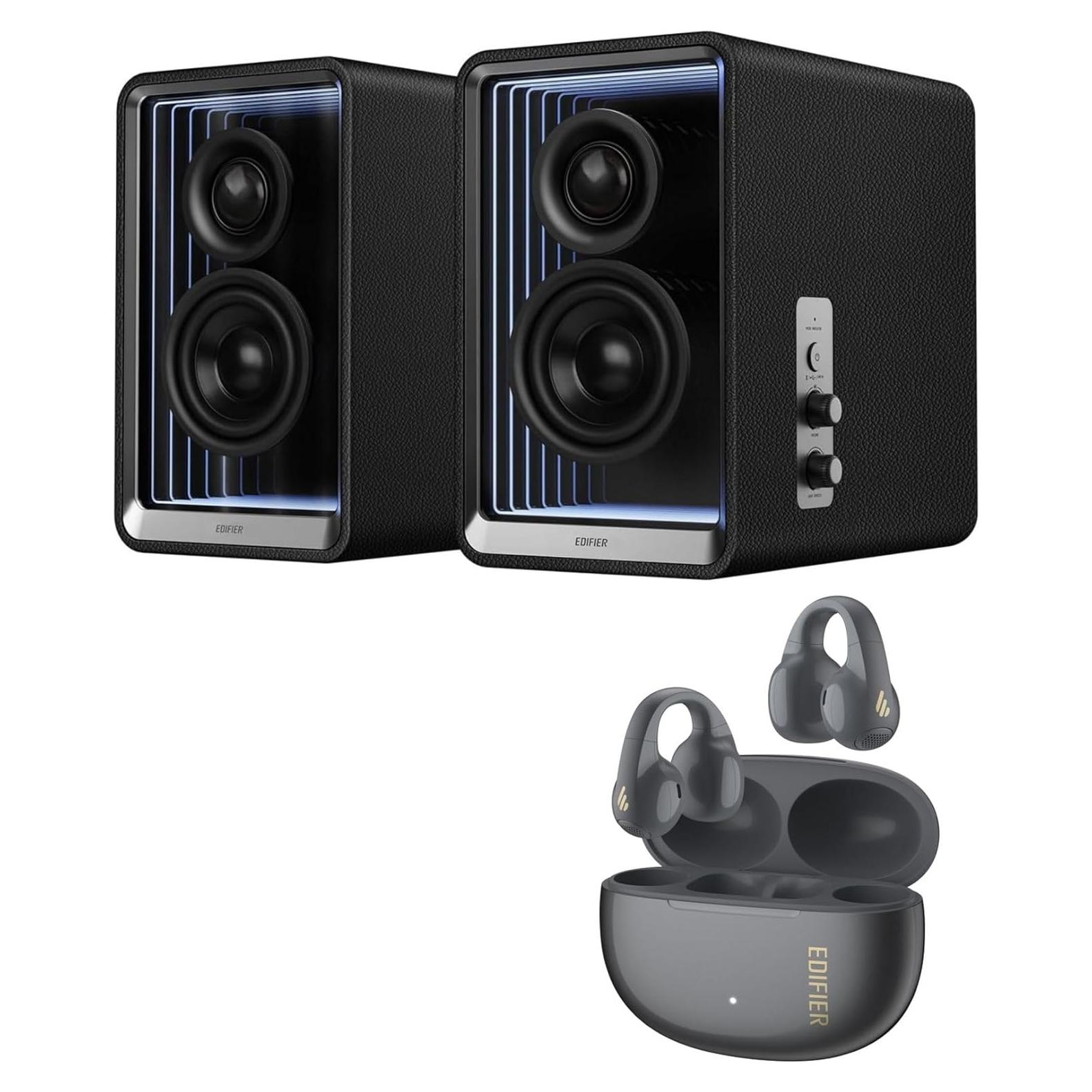 Paquete Edifier QR65 + R1: Altavoces y Auriculares Inalámbricos