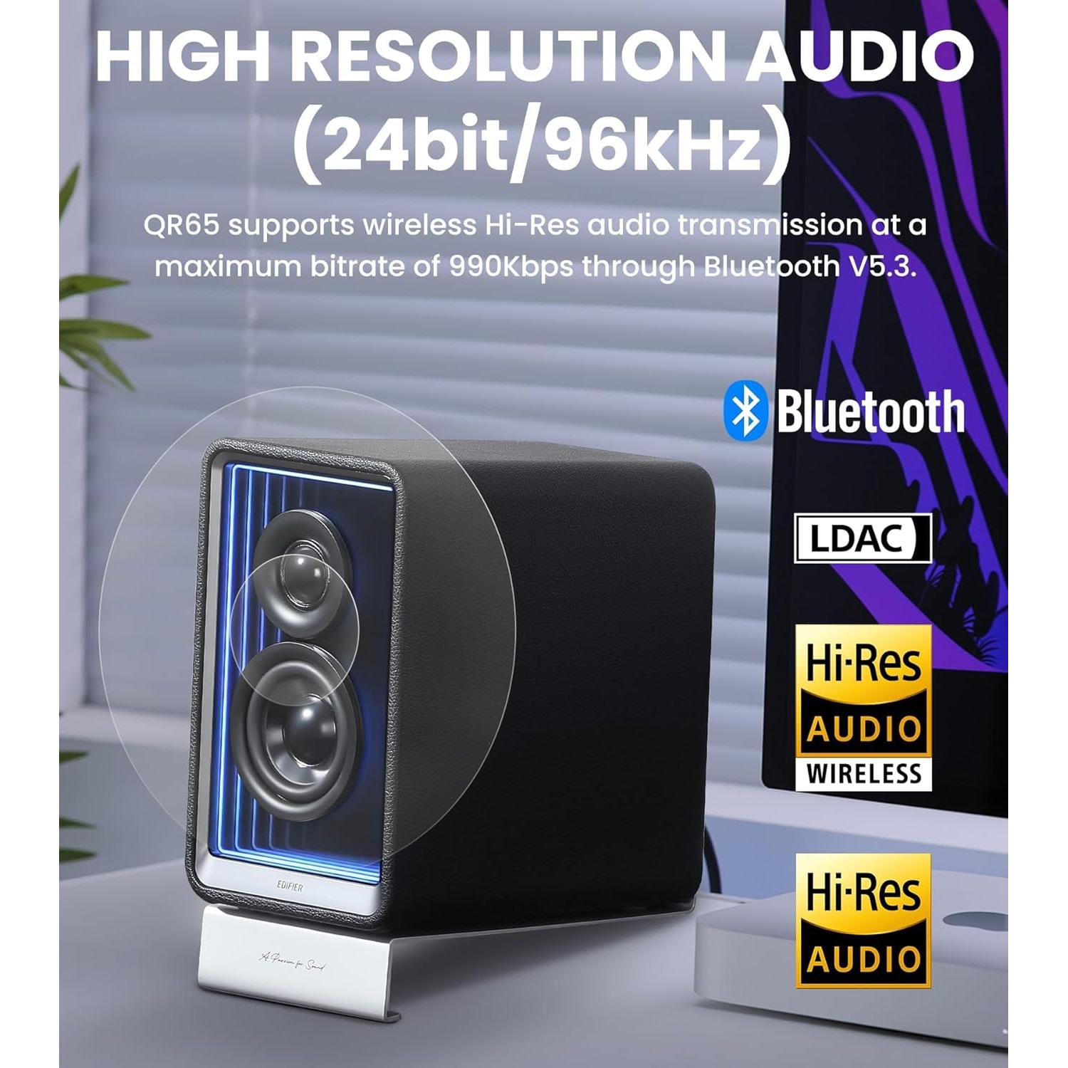 Paquete Edifier QR65 + R1: Altavoces y Auriculares Inalámbricos