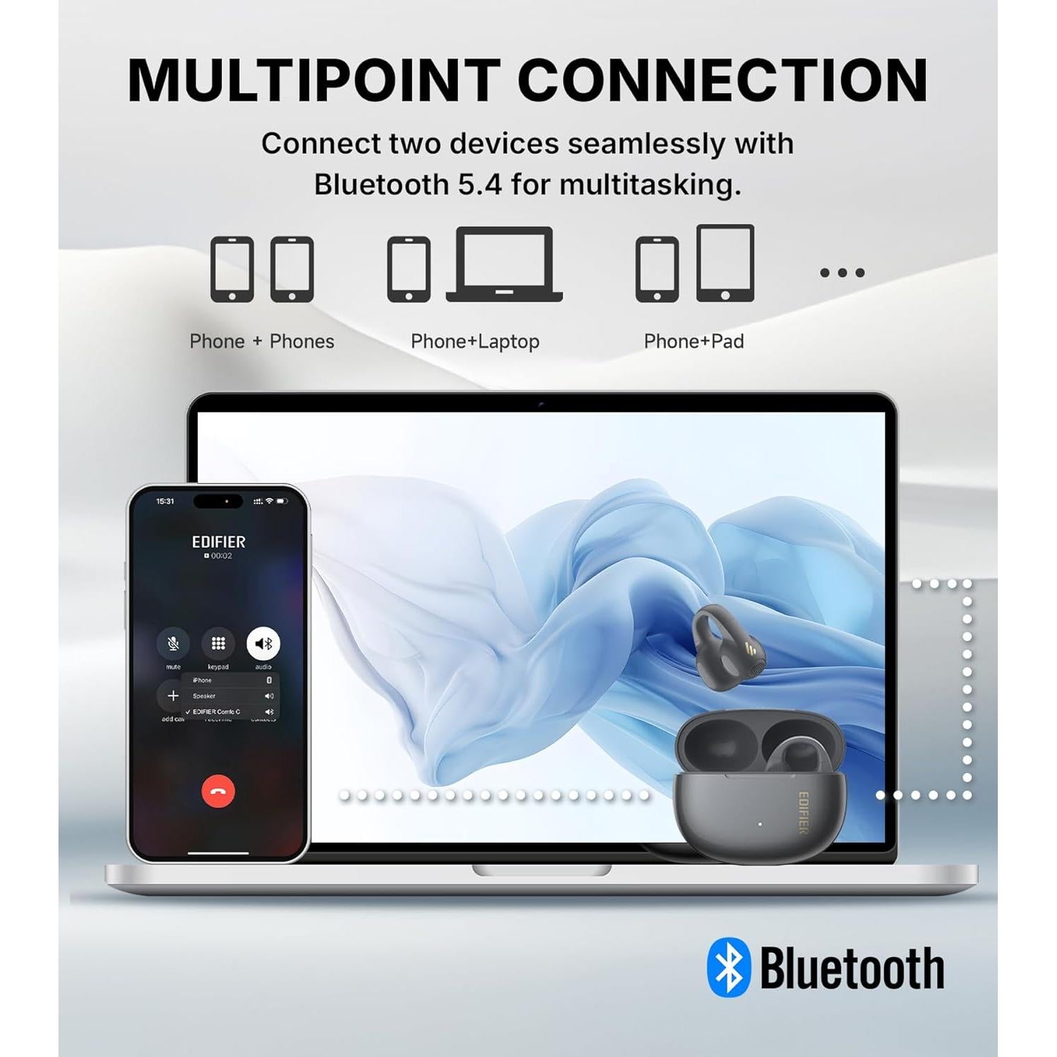 Paquete Edifier QR65 + R1: Altavoces y Auriculares Inalámbricos