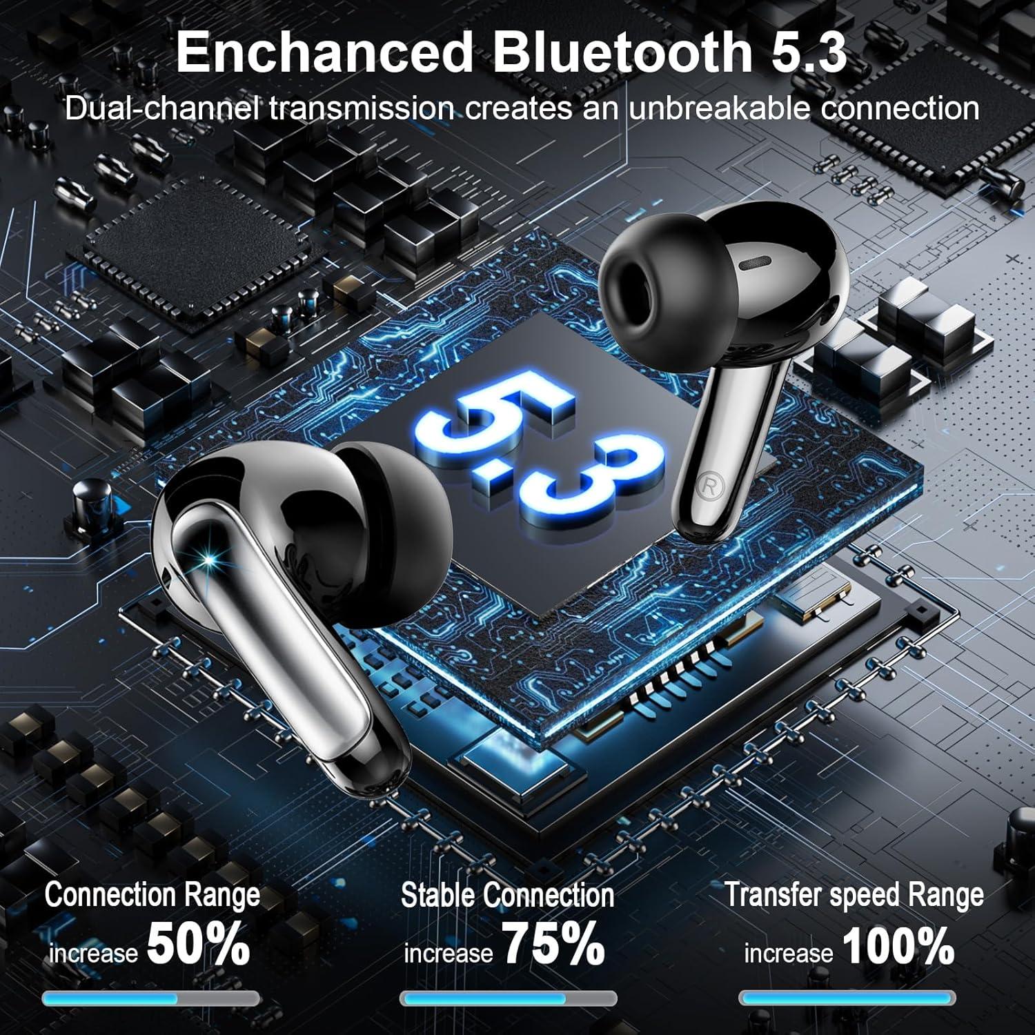 Auriculares Inalámbricos Motost J56 Bluetooth 5.3 48H IP7