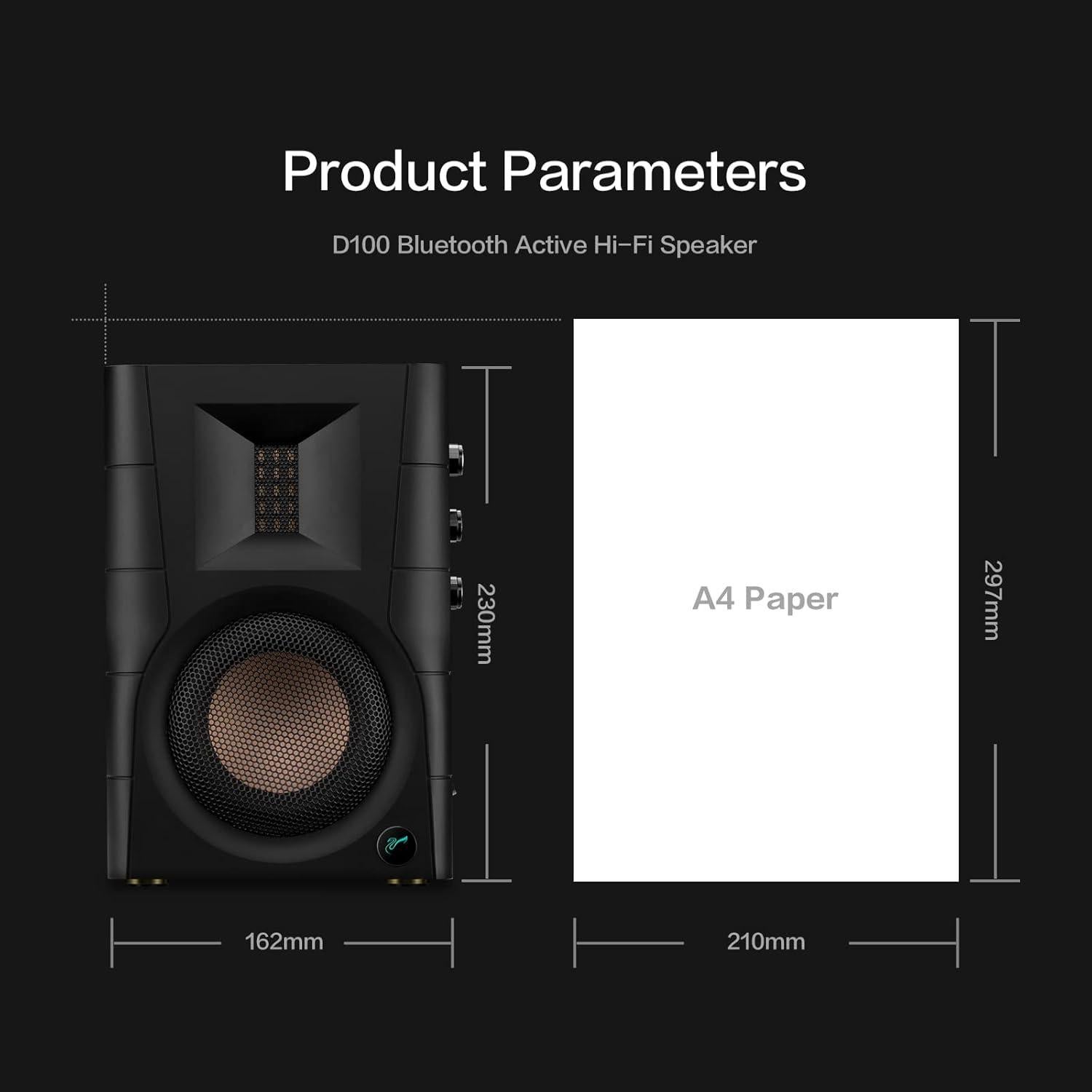 Altavoces de Estantería Bluetooth Swans D100 4" 62W RMS
