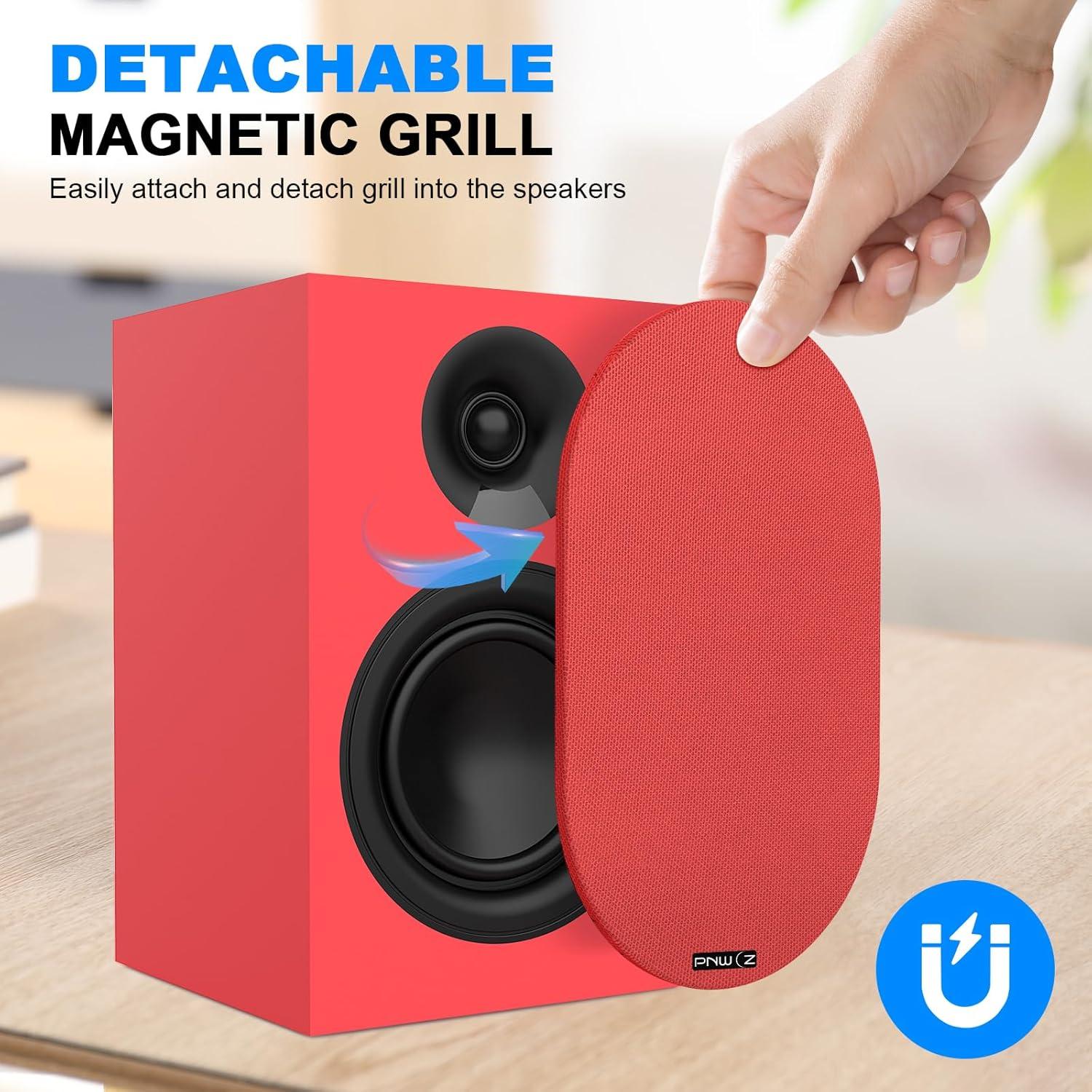 Altavoces de Estantería Pasivos PNWCZ 5.25" Rojo Hi-Fi