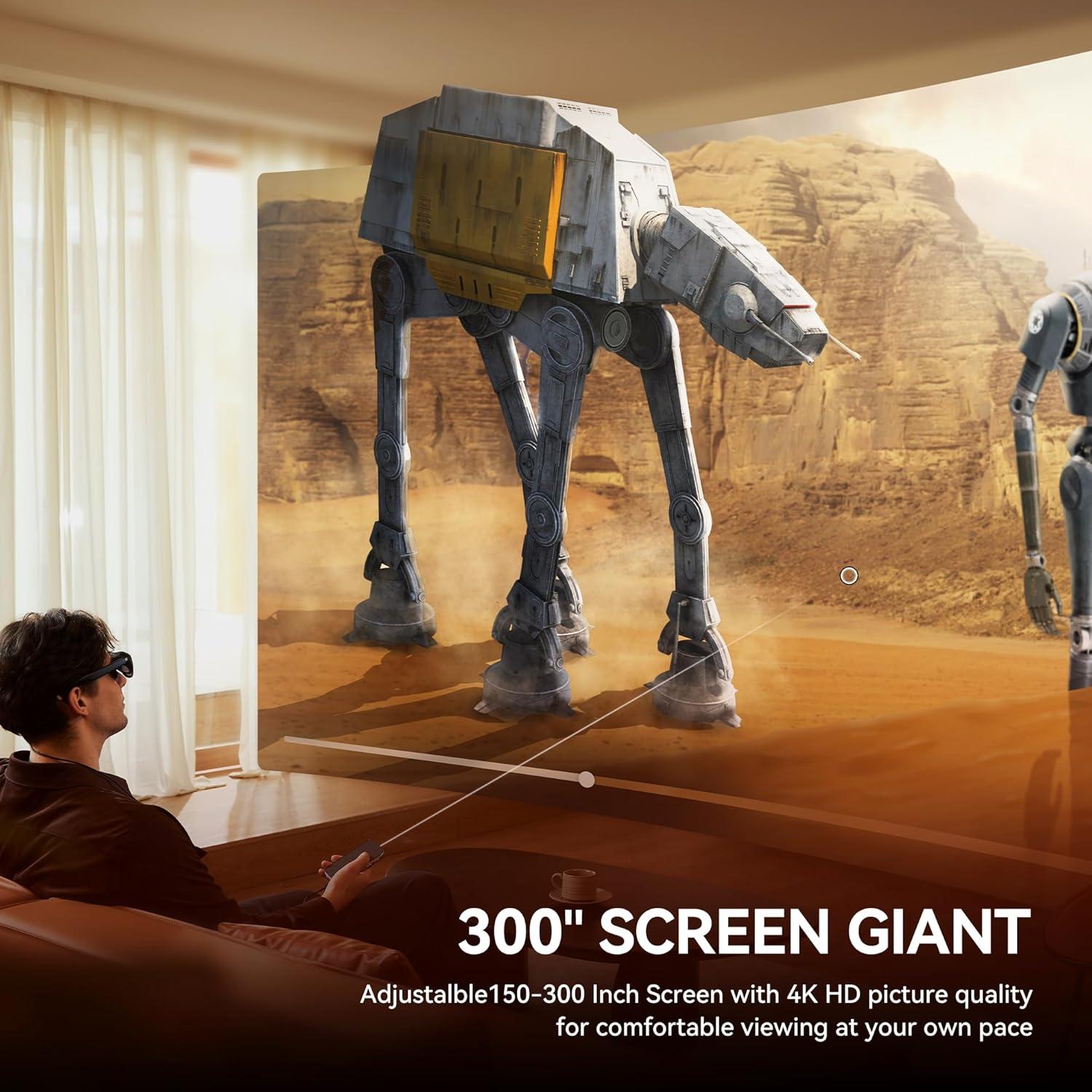 Gafas AR Rokid Max2 Plateadas 360" Micro-OLED 120Hz