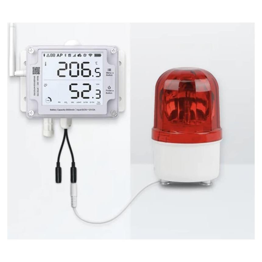 Termómetro Higrómetro WiFi UbiBot GS1-AETH1RS + Sirena