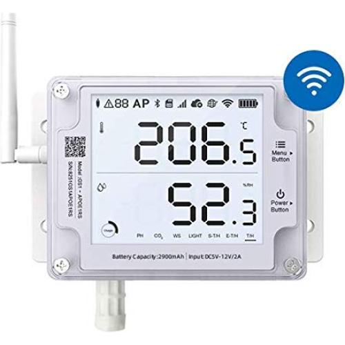 Termómetro Higrómetro WiFi UbiBot GS1-AETH1RS + Sirena