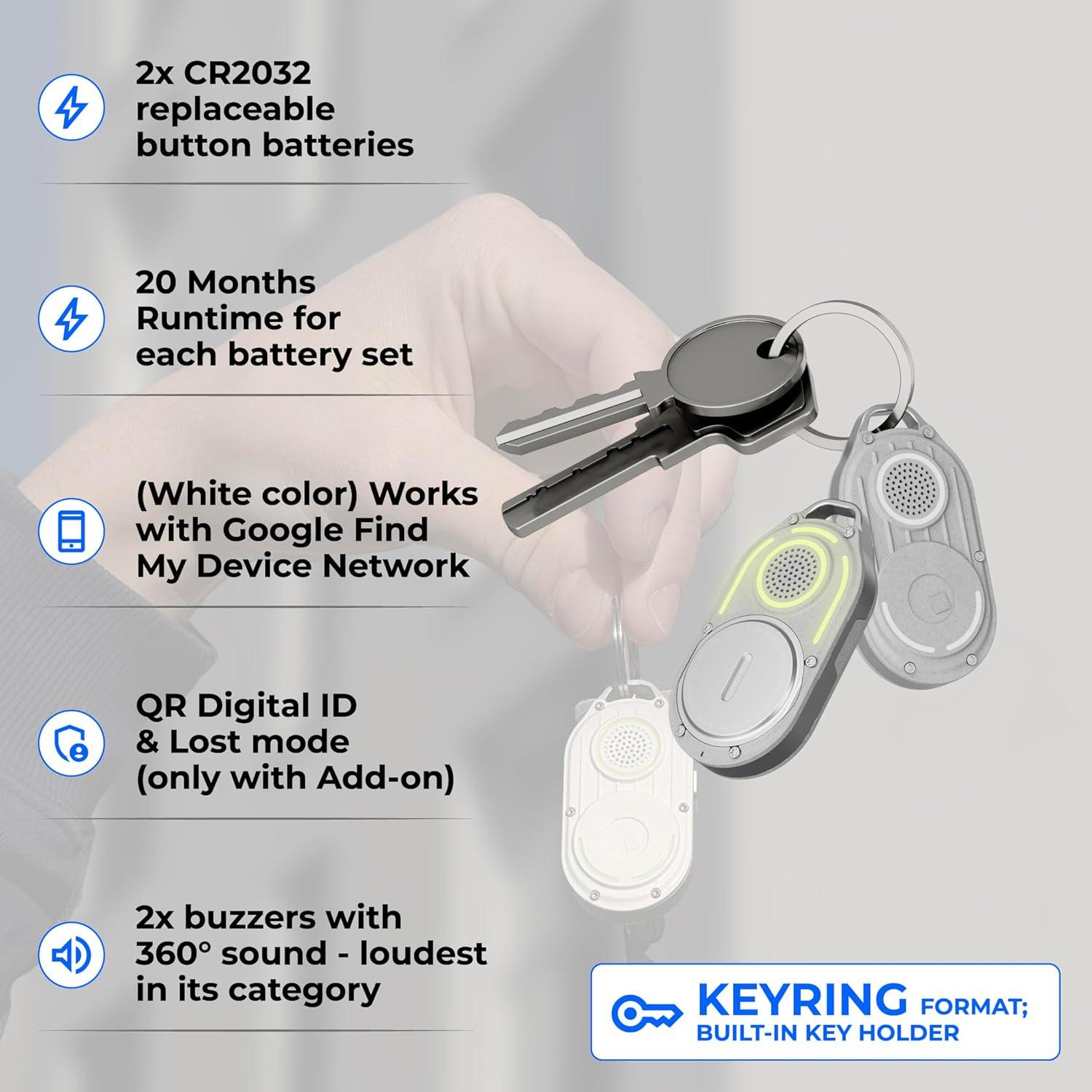 Localizador Bluetooth Rolling Square AirNotch Pro - Blanco