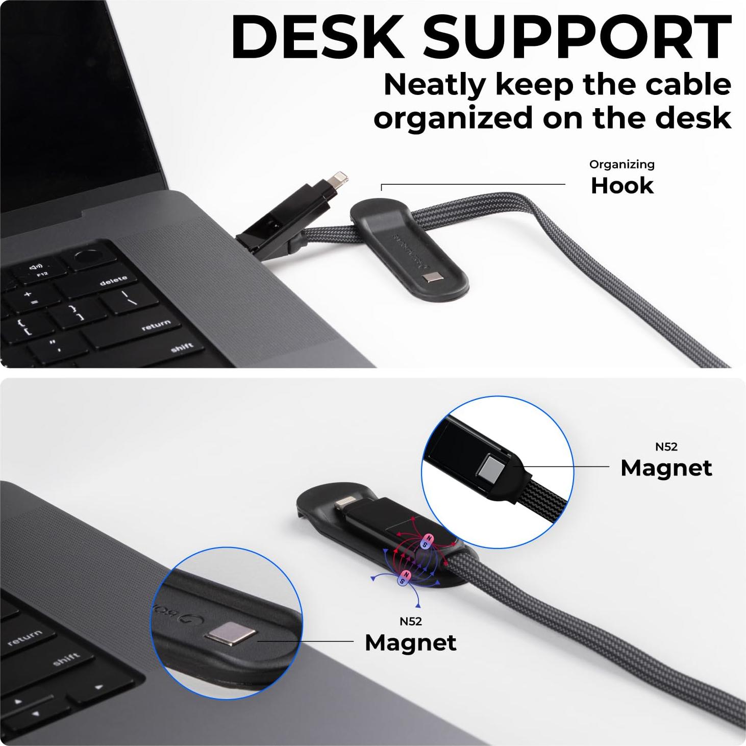 Cable de Carga Múltiple Rolling Square inCharge XL 100W 2m