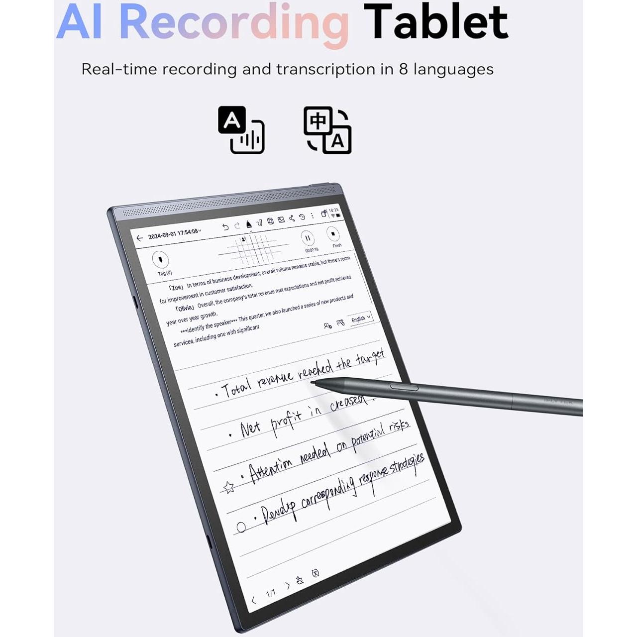 Tableta Digital AINOTE Air 2 - 8.2" con Lápiz y IA
