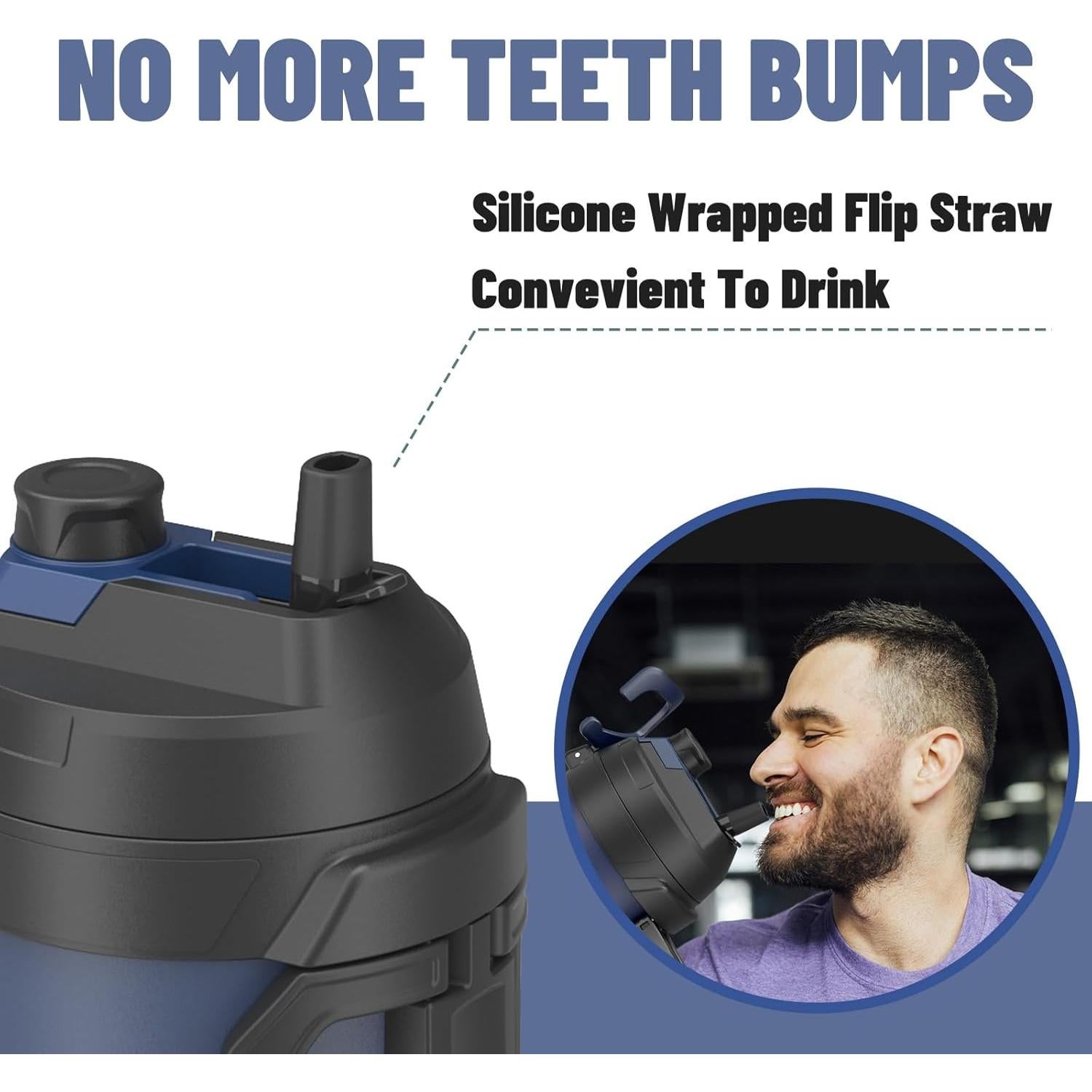 Jarra de Agua Aislada Zukro 1 Galón Acero Inoxidable 128 oz