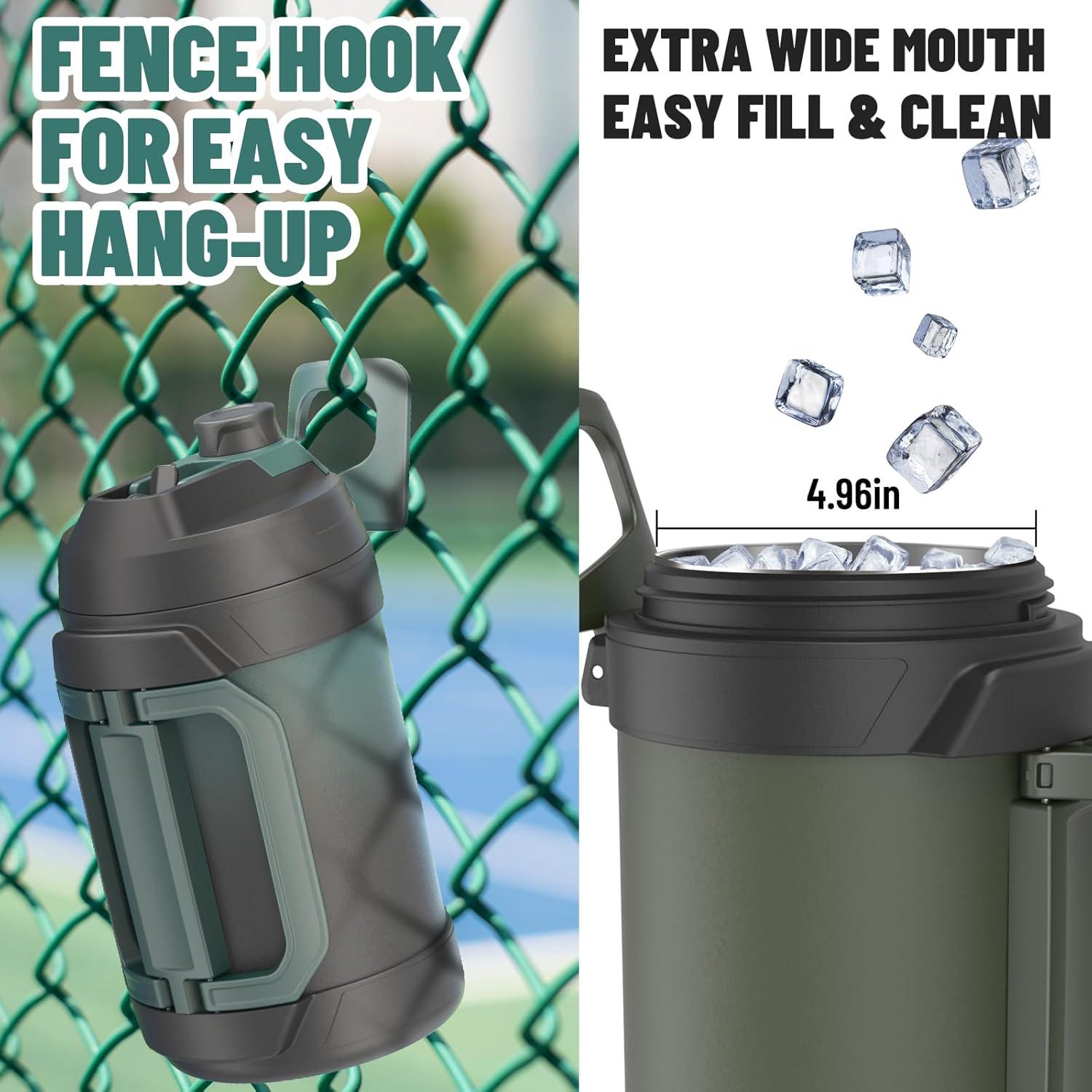 Jarra de Agua Aislada Zukro 1 Galón Acero Inoxidable 128 oz