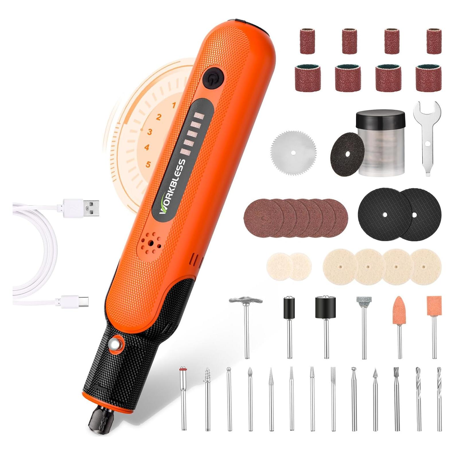 Herramienta Rotativa Inalámbrica WorkBless 8V 103 Accesorios