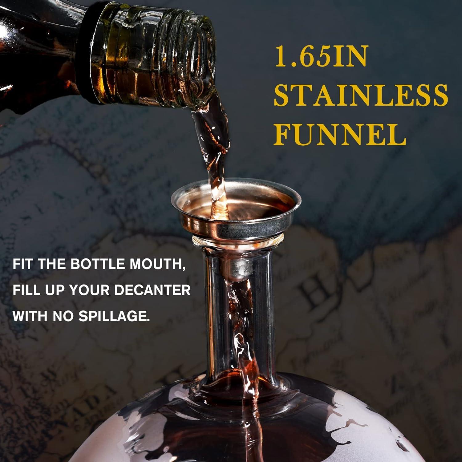 Decantador de Whisky Globo PONPUR 1000ml con Bandeja