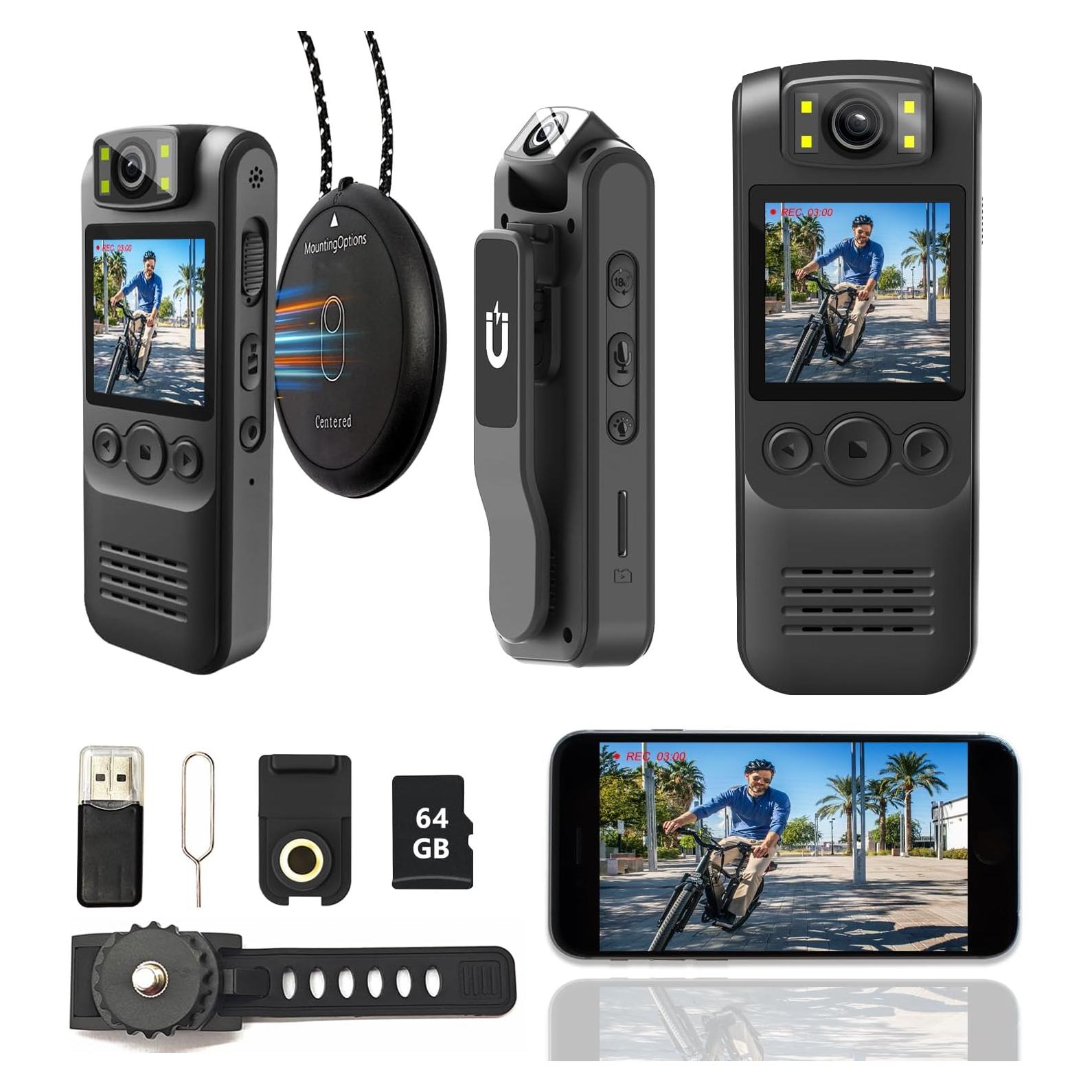 Cámara Corporal HD 1080P Muayb VD01 con Lanyard Magnético