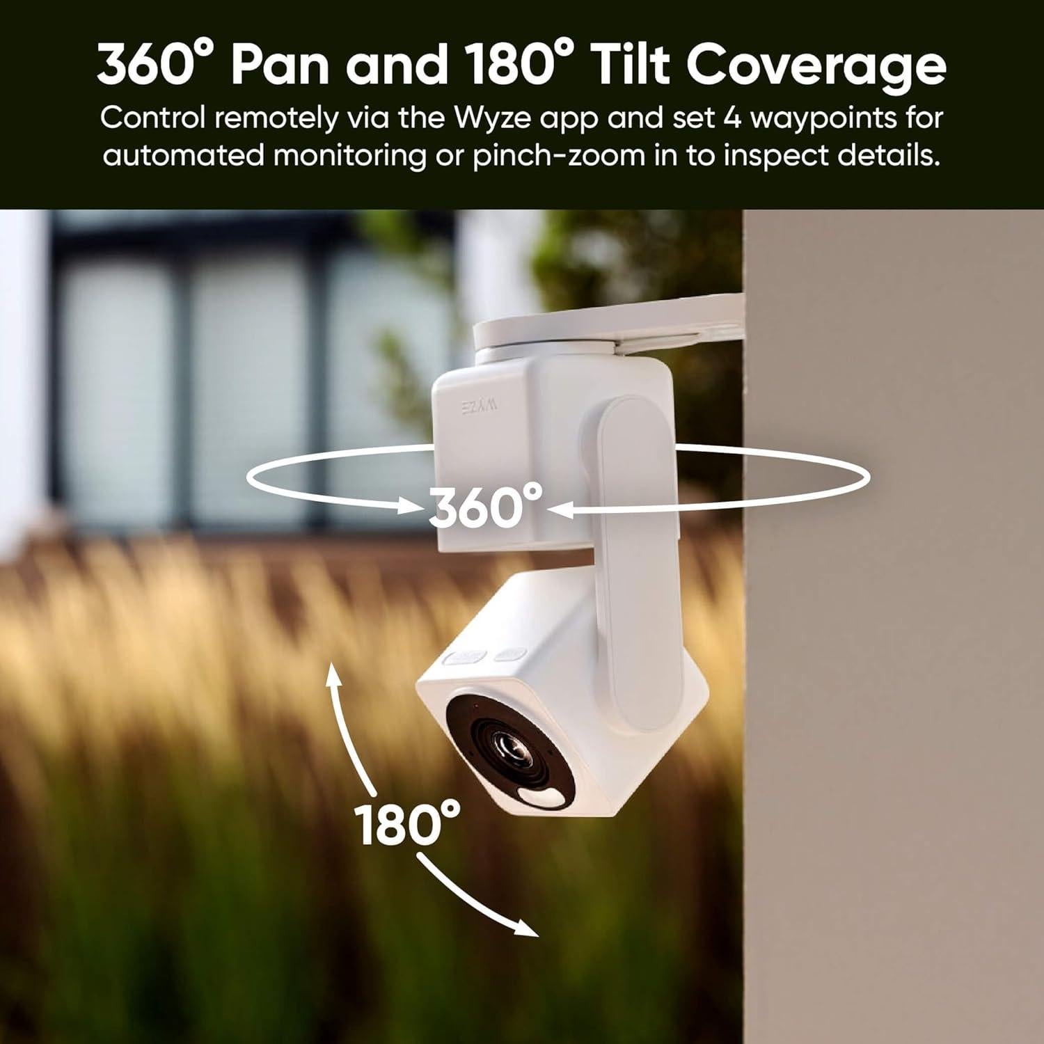 Cámara de Seguridad Inteligente WYZE Cam Pan v4 4K IP65