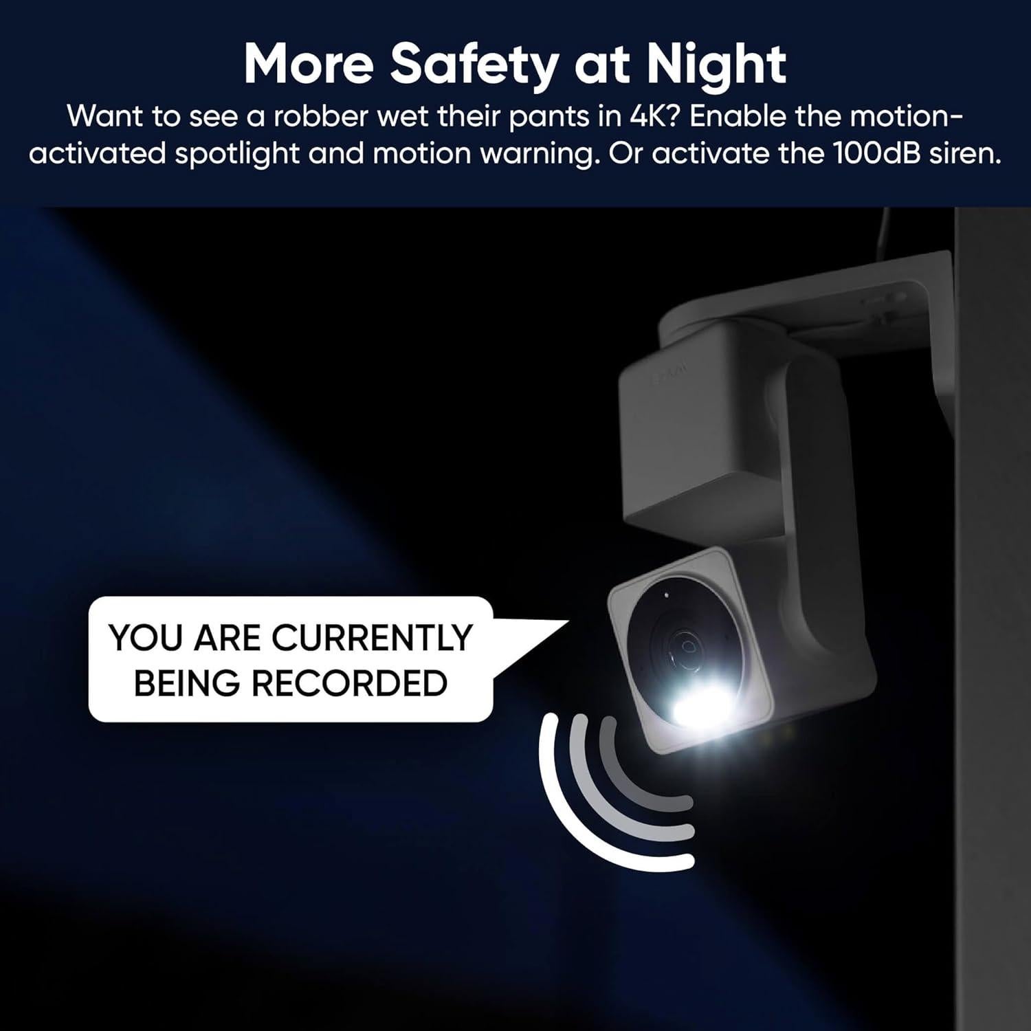 Cámara de Seguridad Inteligente WYZE Cam Pan v4 4K IP65