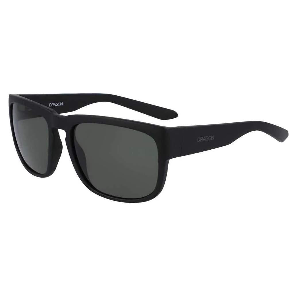 Gafas de sol rectangulares Dragon Rune para hombres - Negro mate