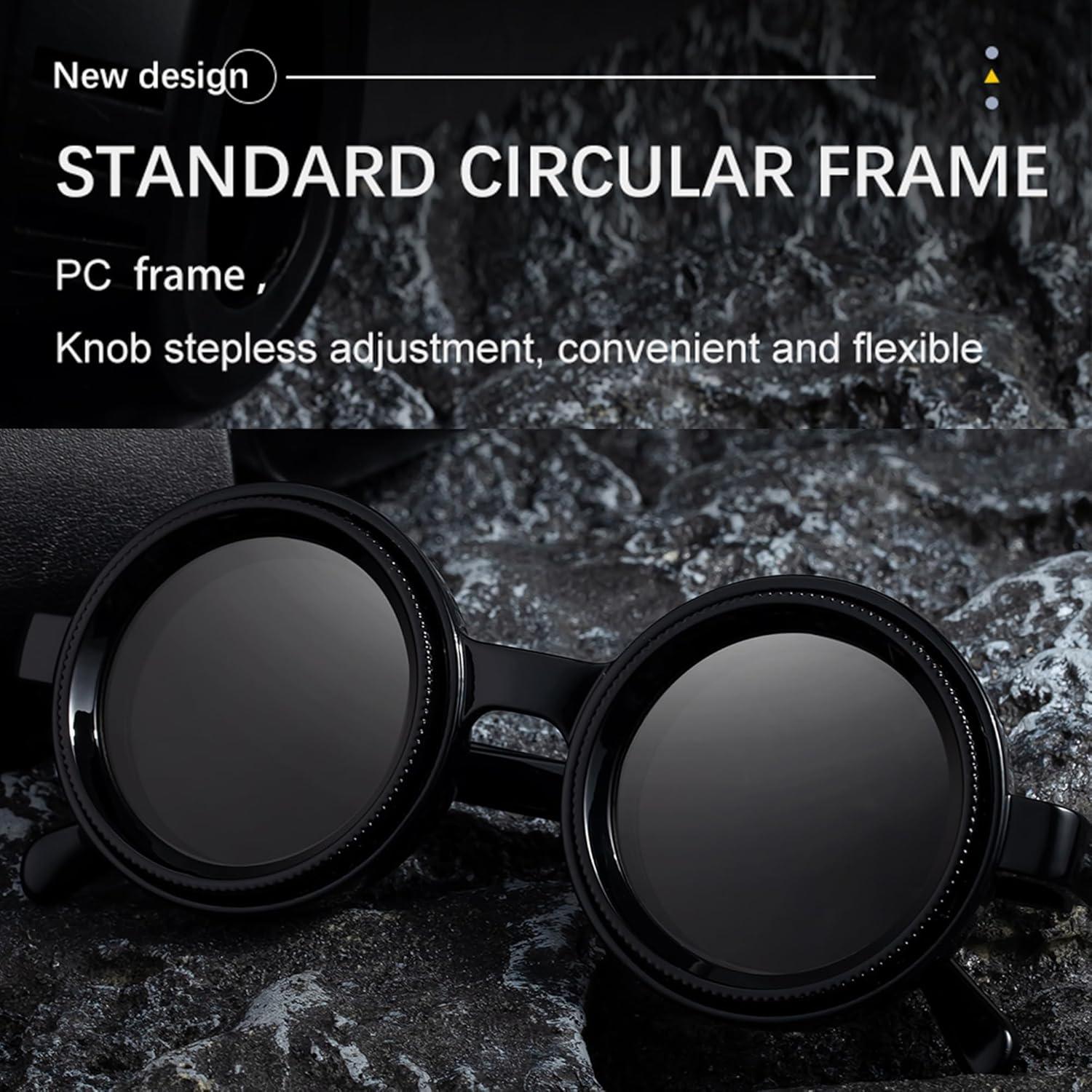 Gafas de sol ajustables Onrtry polarizadas redondas ND 43mm