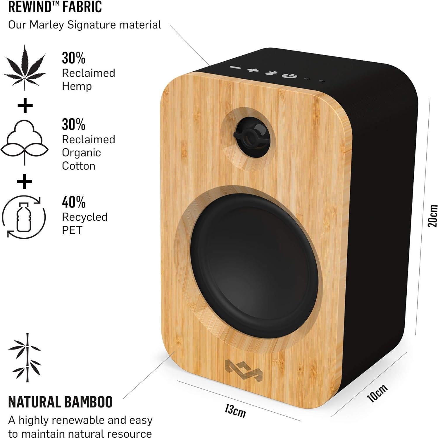 Altavoces de Estantería Casa de Marley Get Together Duo Bluetooth