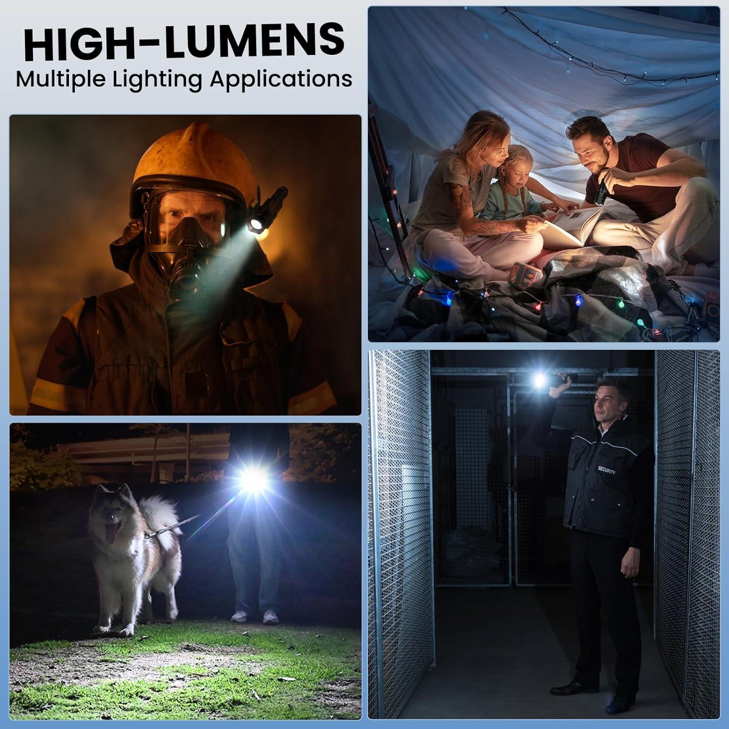 Linterna LED Recargable Taoquwe 90000 Lúmenes 7 Modos IPX6