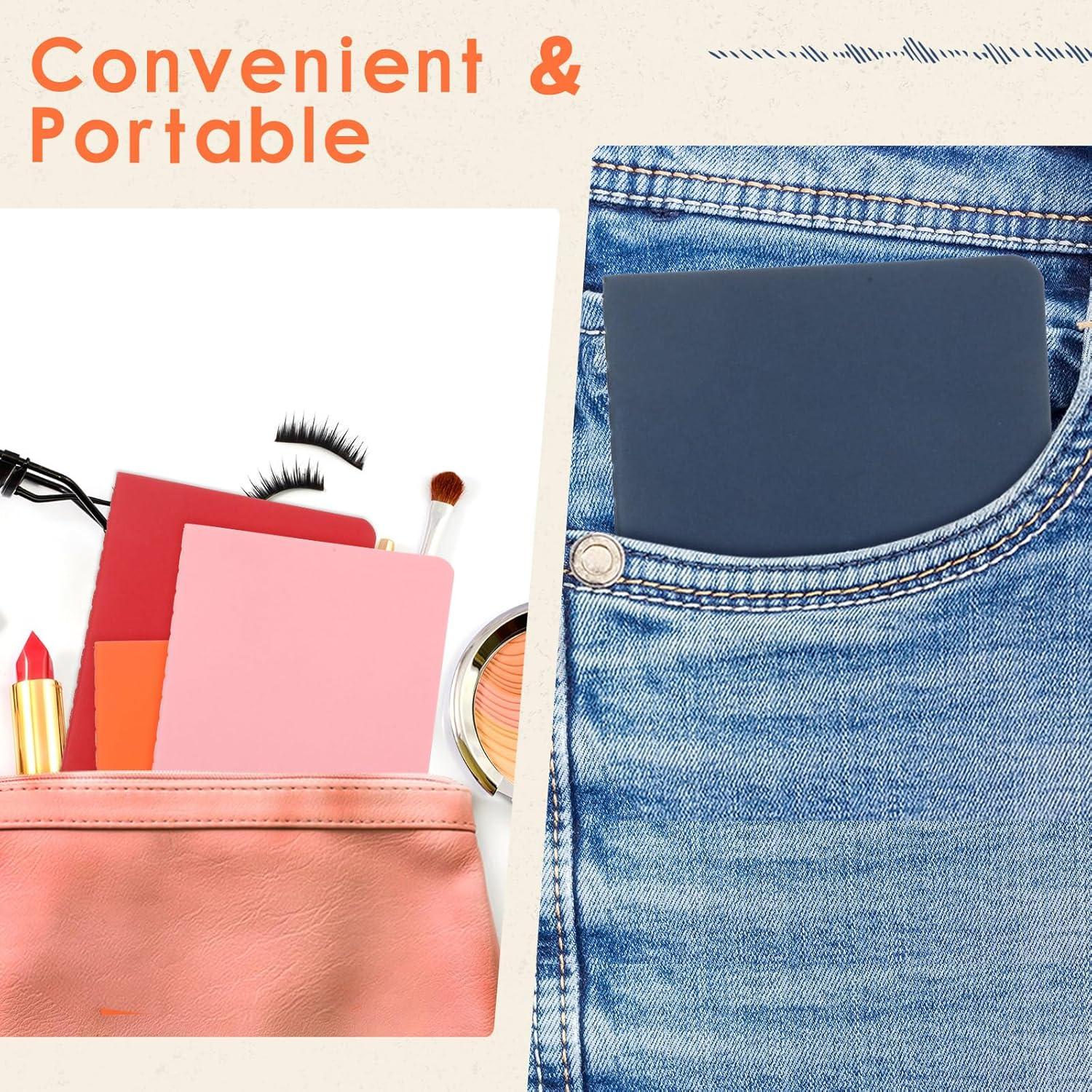 Paquete de 80 Mini Cuadernos Epakh A6 Coloridos 24 Hojas