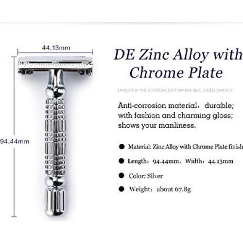 Maquinilla de Afeitar BAILI Mariposa Doble Bisel con Estuche