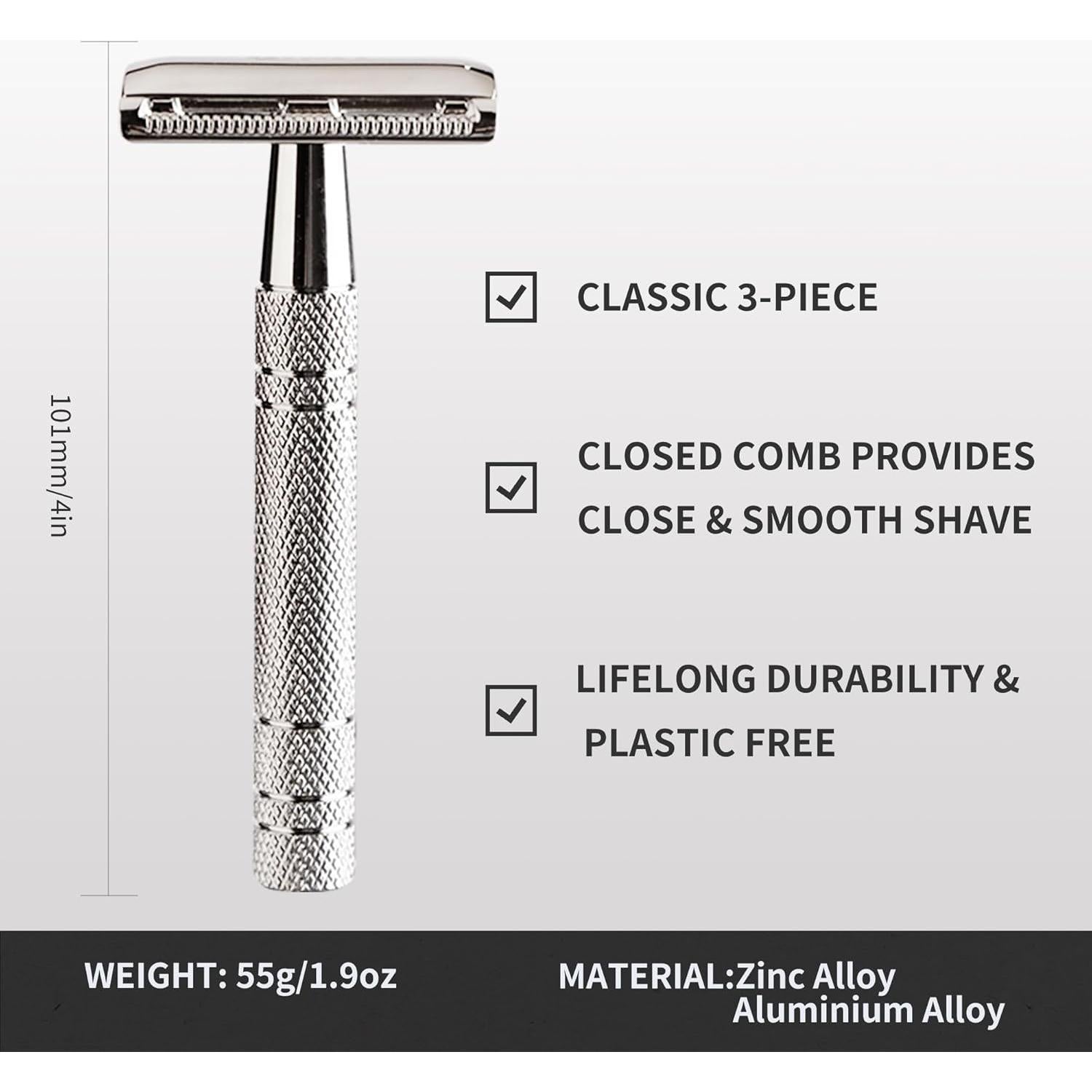 Maquinilla de Afeitar de Seguridad Gearhub GRB2D Plata con 10 Cuchillas