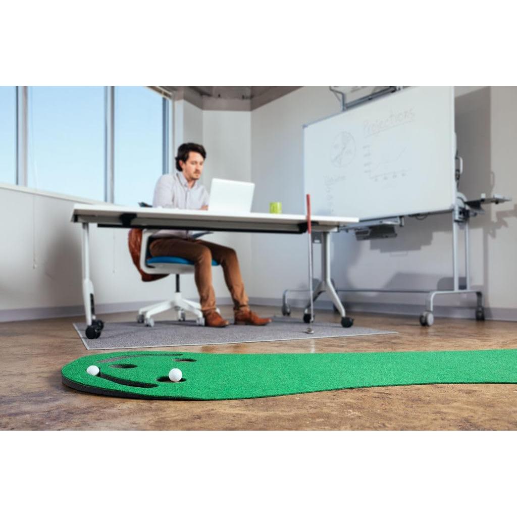 Putting Green de Golf PUTT-A-BOUT 274x91 cm con 3 Copas