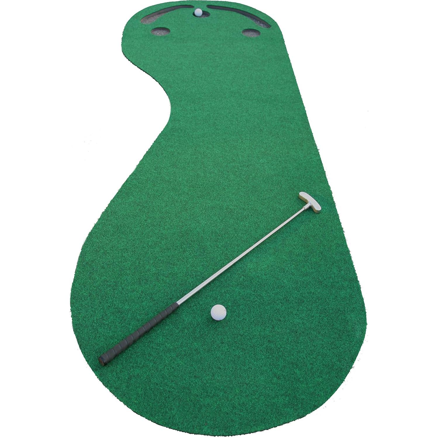 Putting Green de Golf PUTT-A-BOUT 274x91 cm con 3 Copas