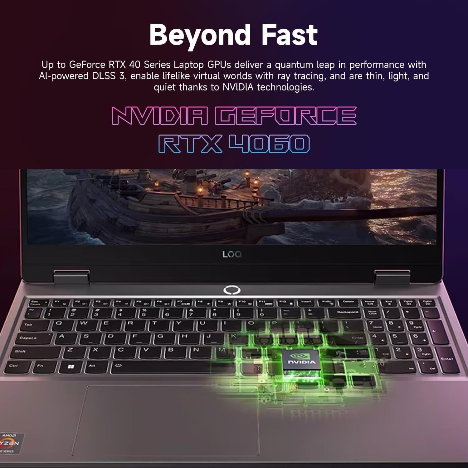 Laptop Gaming Lenovo LOQ 15AHP9 Ryzen 7 64GB 1TB RTX 4060