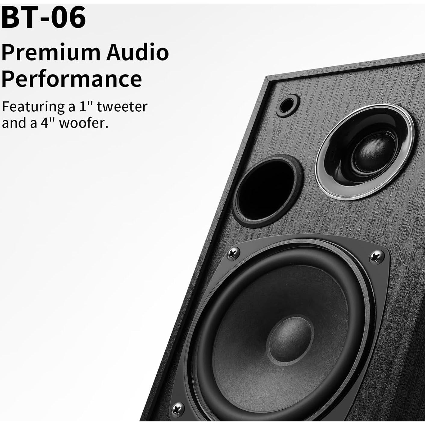 Altavoces de Estantería Elimavi BT-06 35W RMS Madera Negra