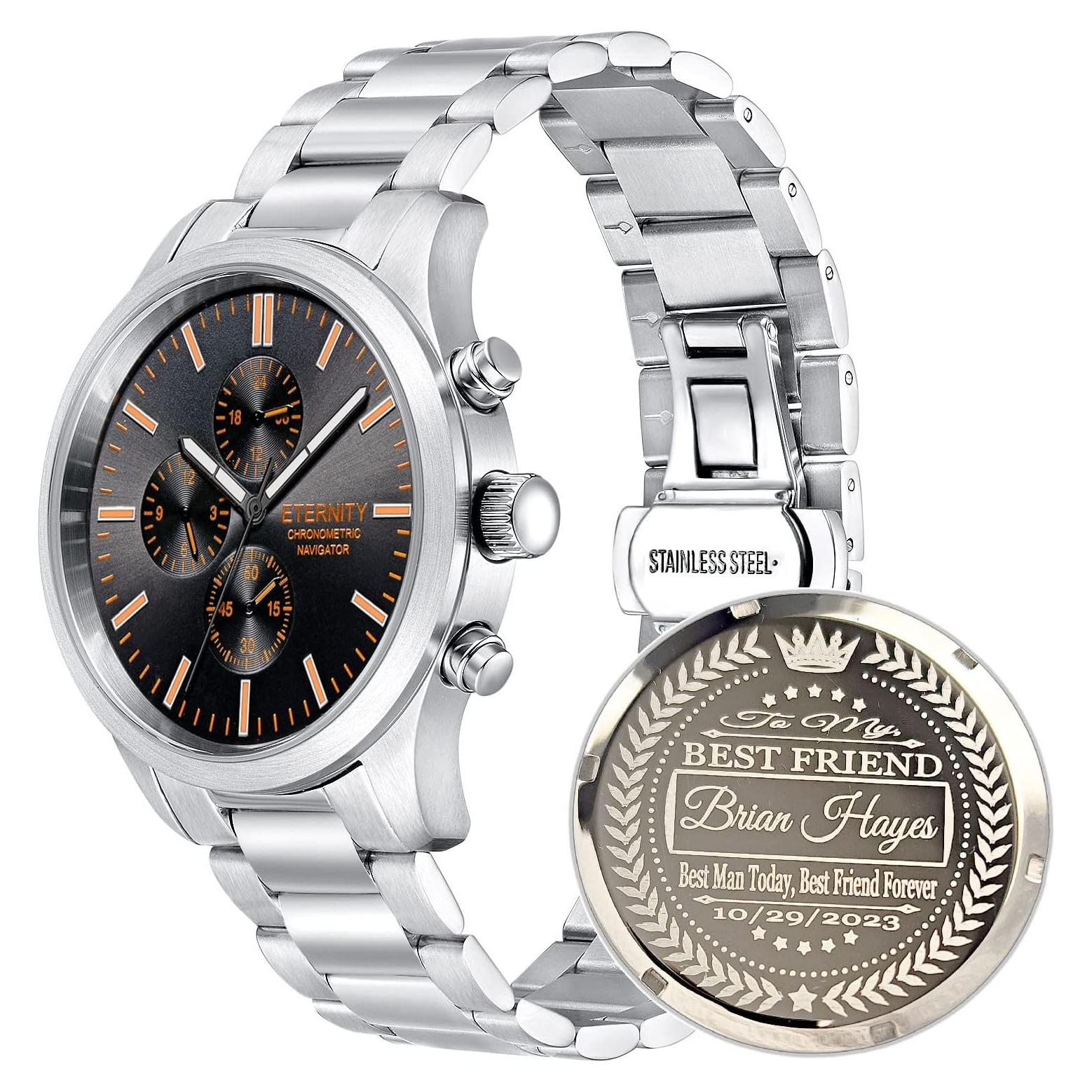 Reloj multifuncional de acero inoxidable Eternity ECN1