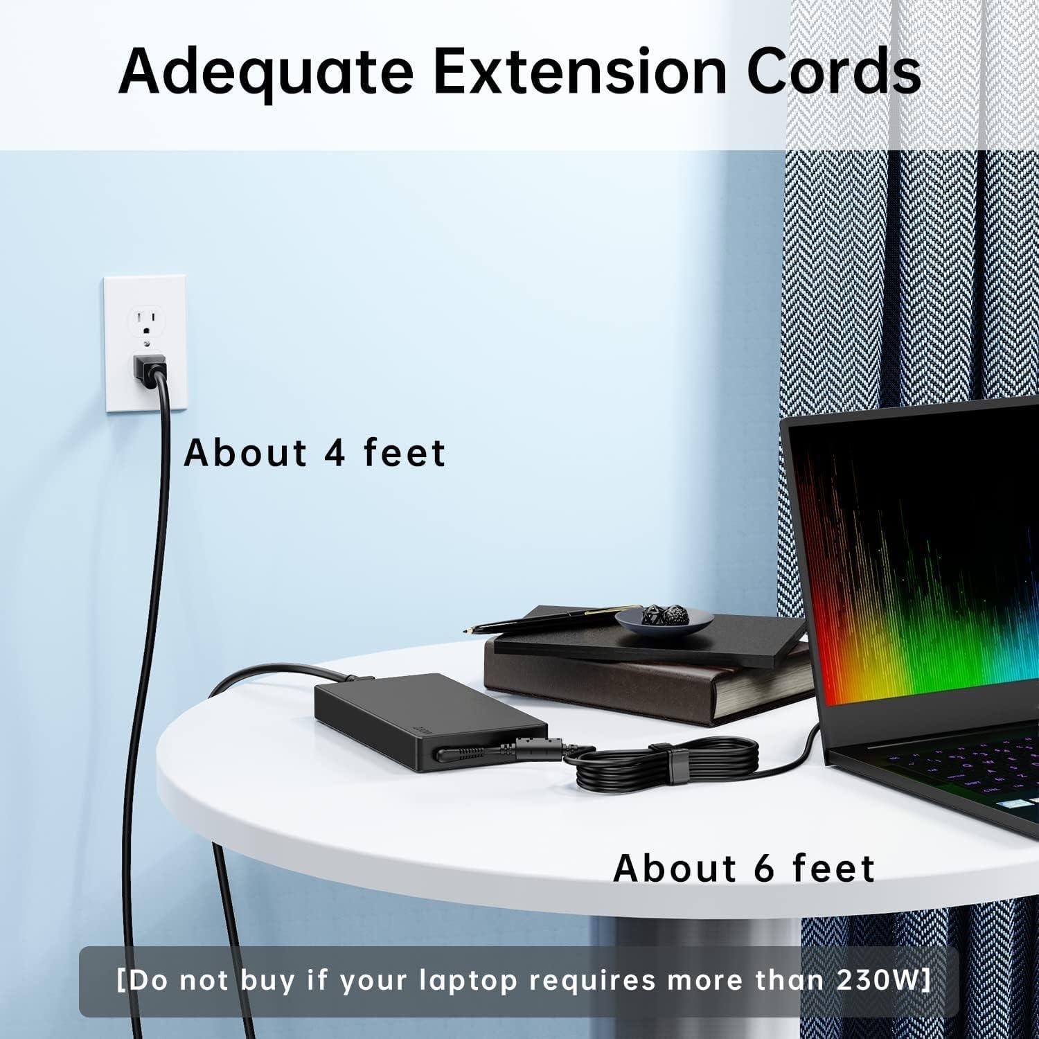 Adaptador de Corriente 230W DONGERDI para Razer Blade 15 14 17